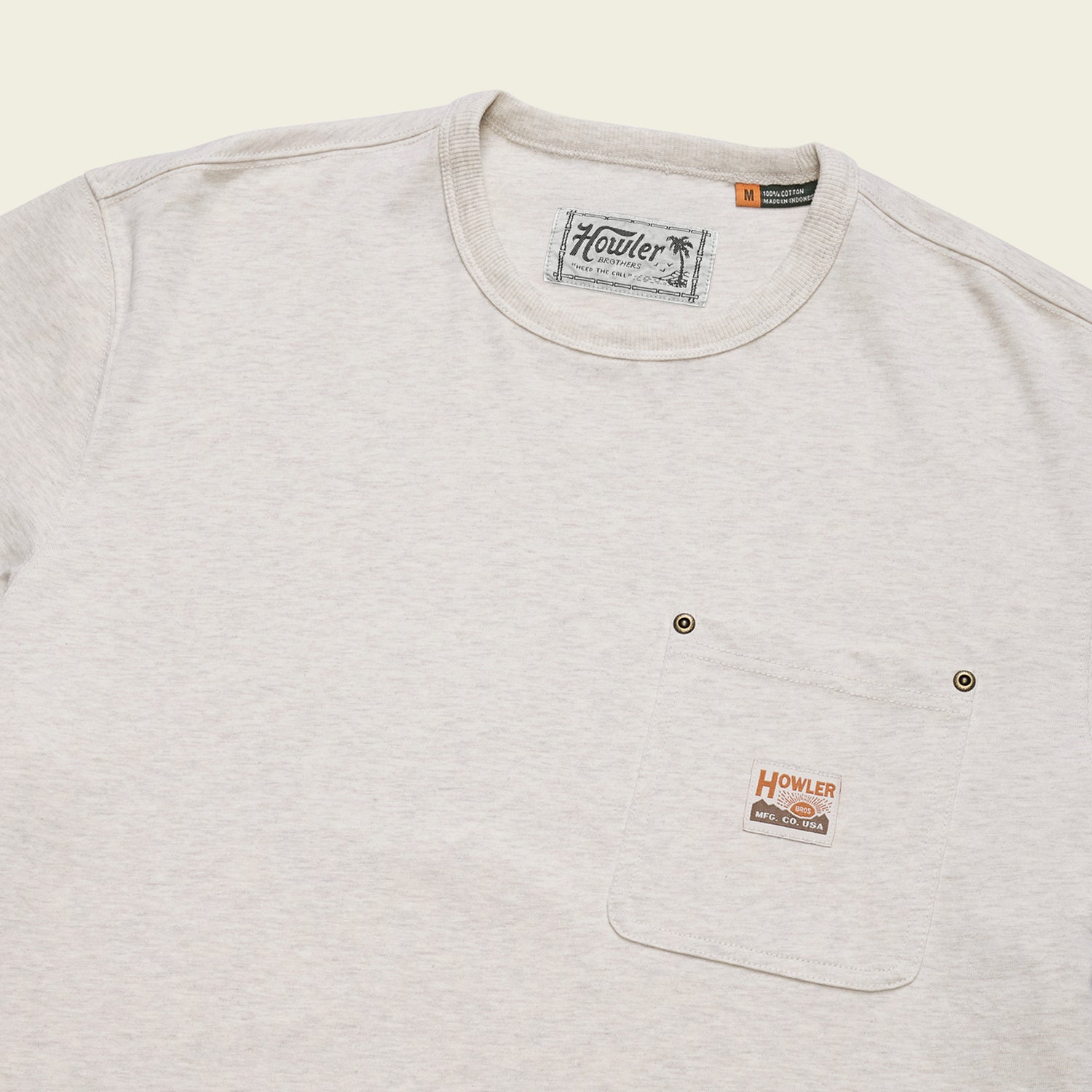 HB Trade T-Shirt - Oatmeal Heather - View 3