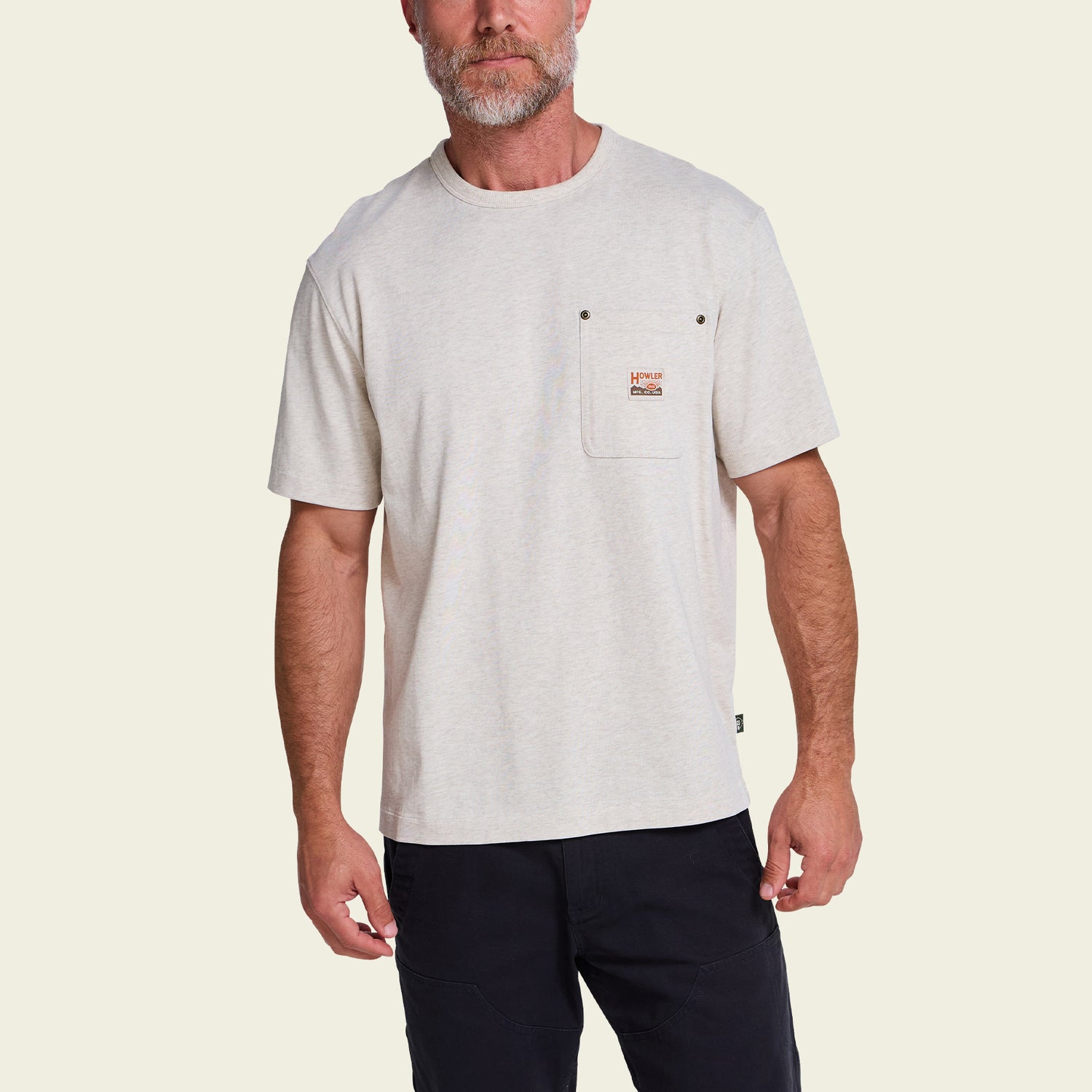 HB Trade T-Shirt - Oatmeal Heather - View 5