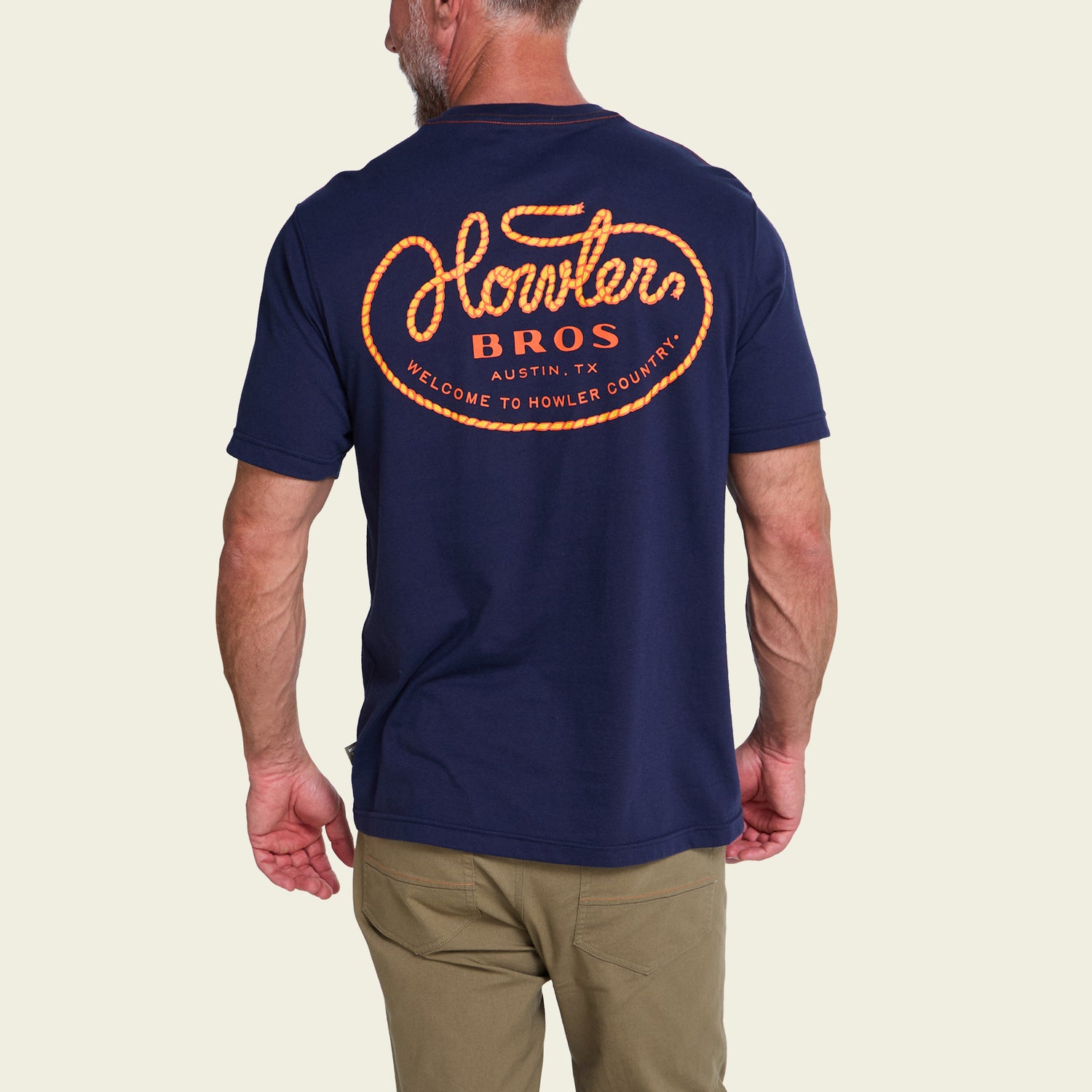 Howler Lasso T-Shirt - Navy - View 5
