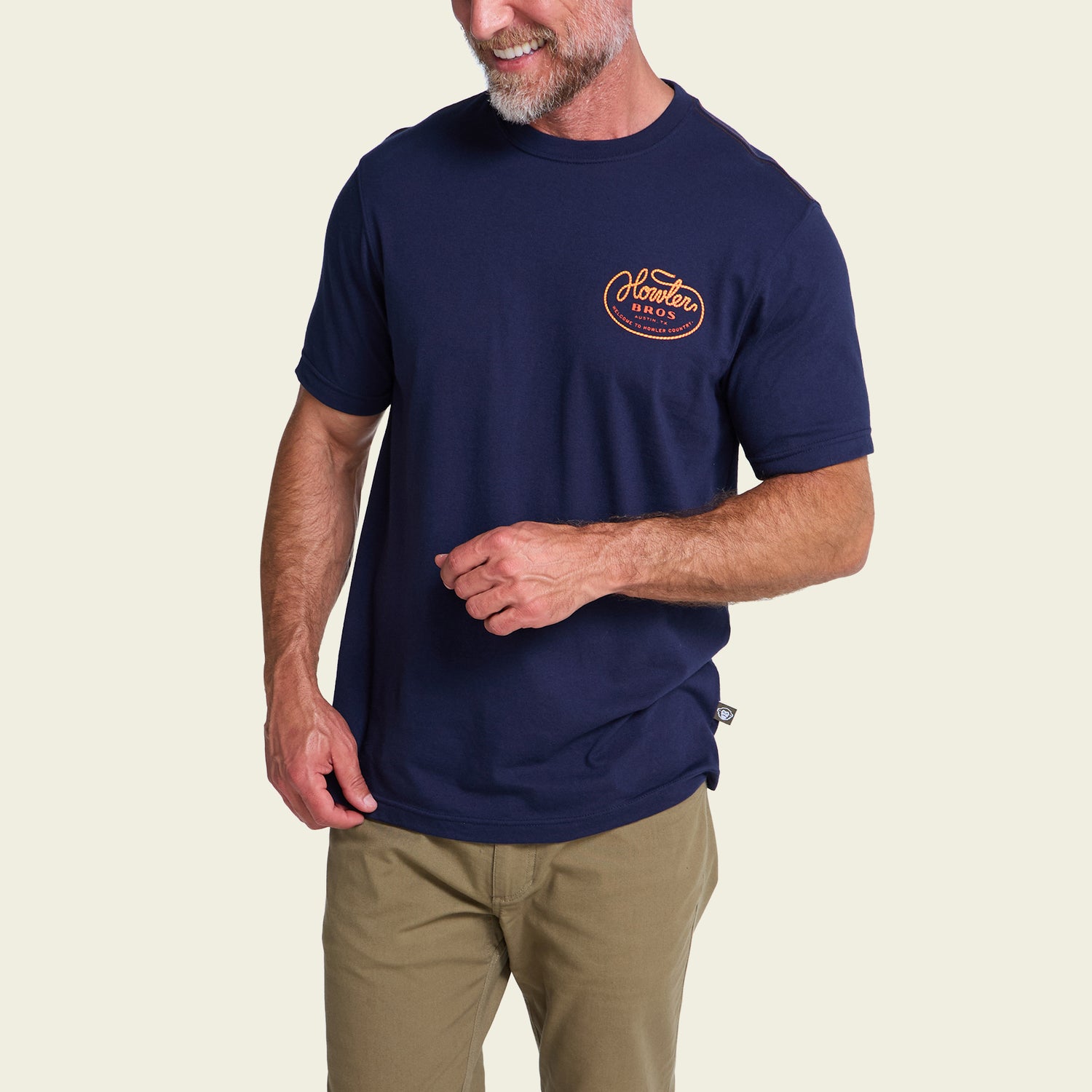 Howler Lasso T-Shirt - Navy - View 4