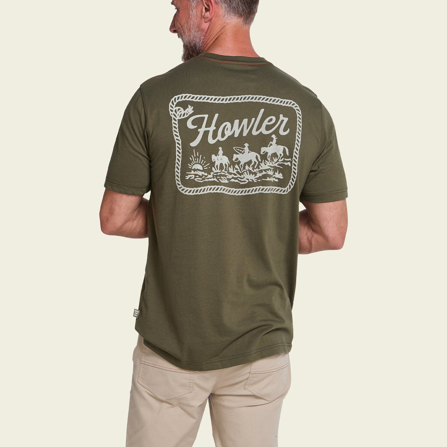 Howler Posse T-Shirt - Dark Olive - View 5