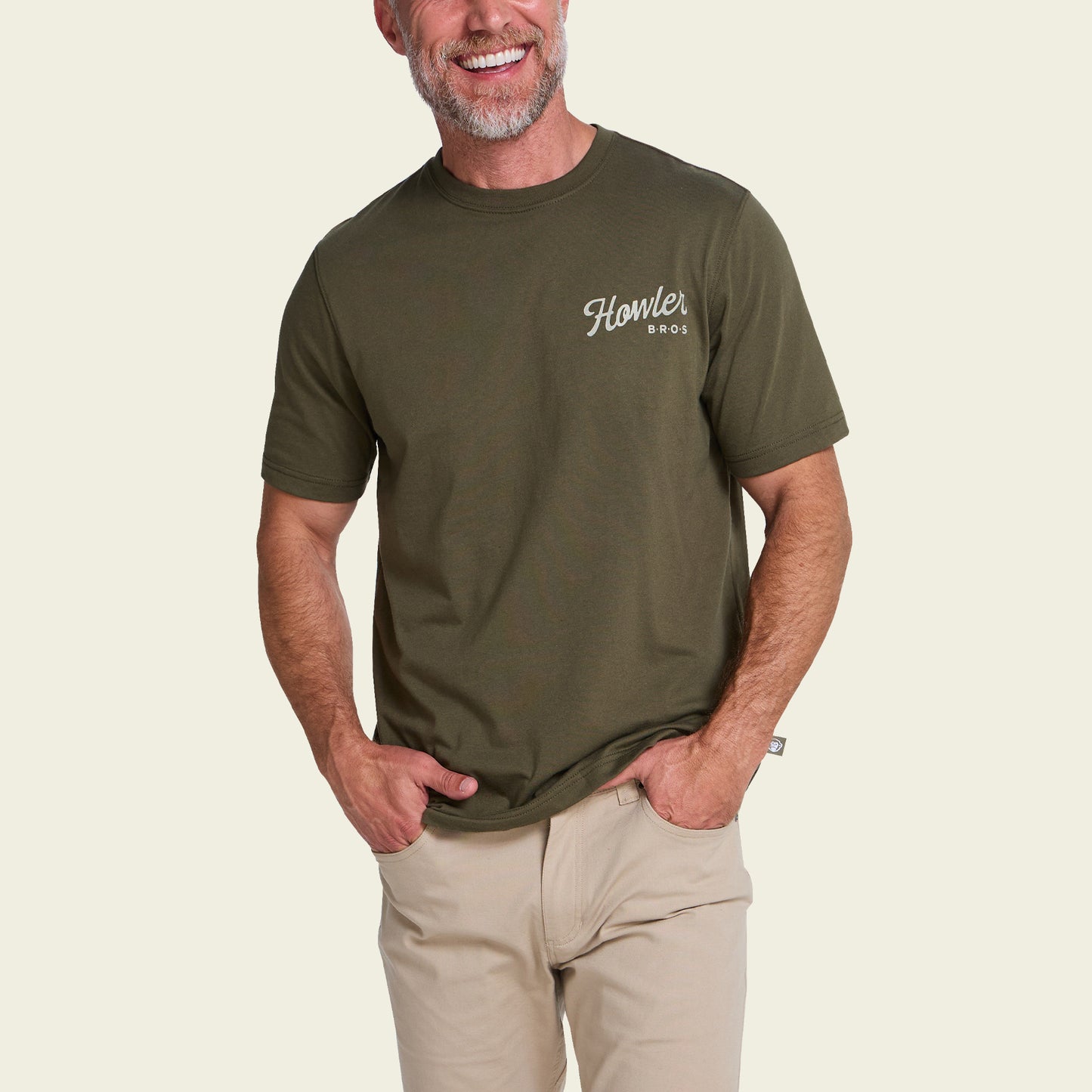 Howler Posse T-Shirt - Dark Olive - View 4