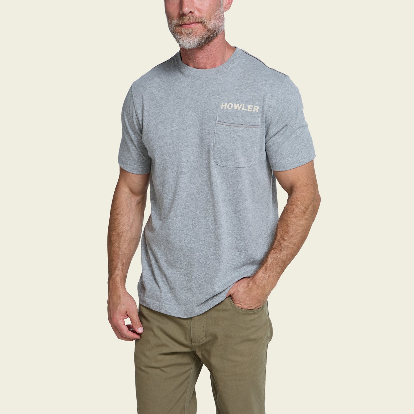Posse’s Return Pocket T-Shirt - Grey Heather - View 4