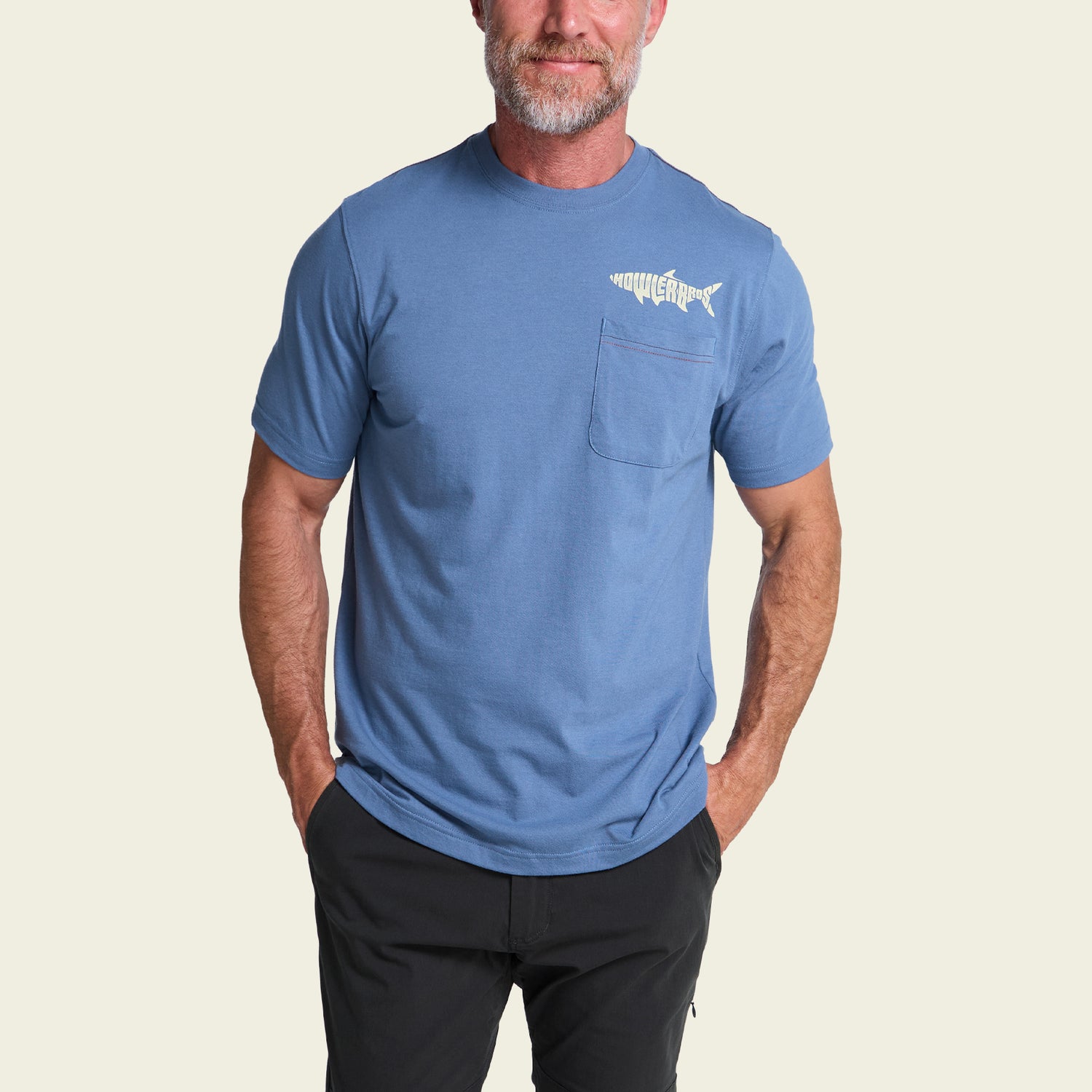 Silver King Pocket T-Shirt - Blue Horizon - View 3