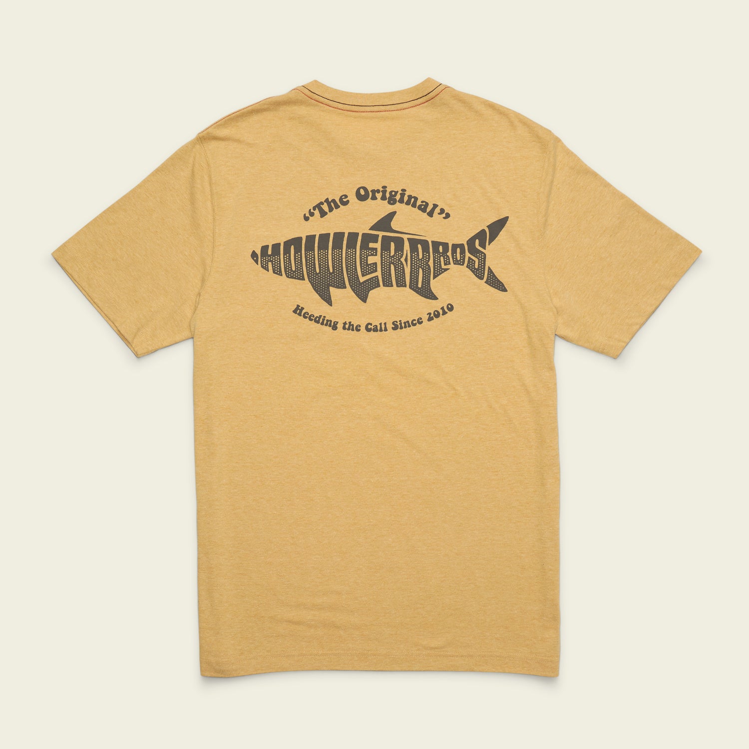 Silver King Pocket T-Shirt - Honey Heather - View 1