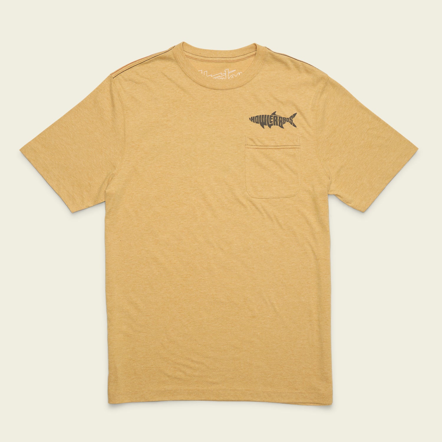 Silver King Pocket T-Shirt - Honey Heather - View 3