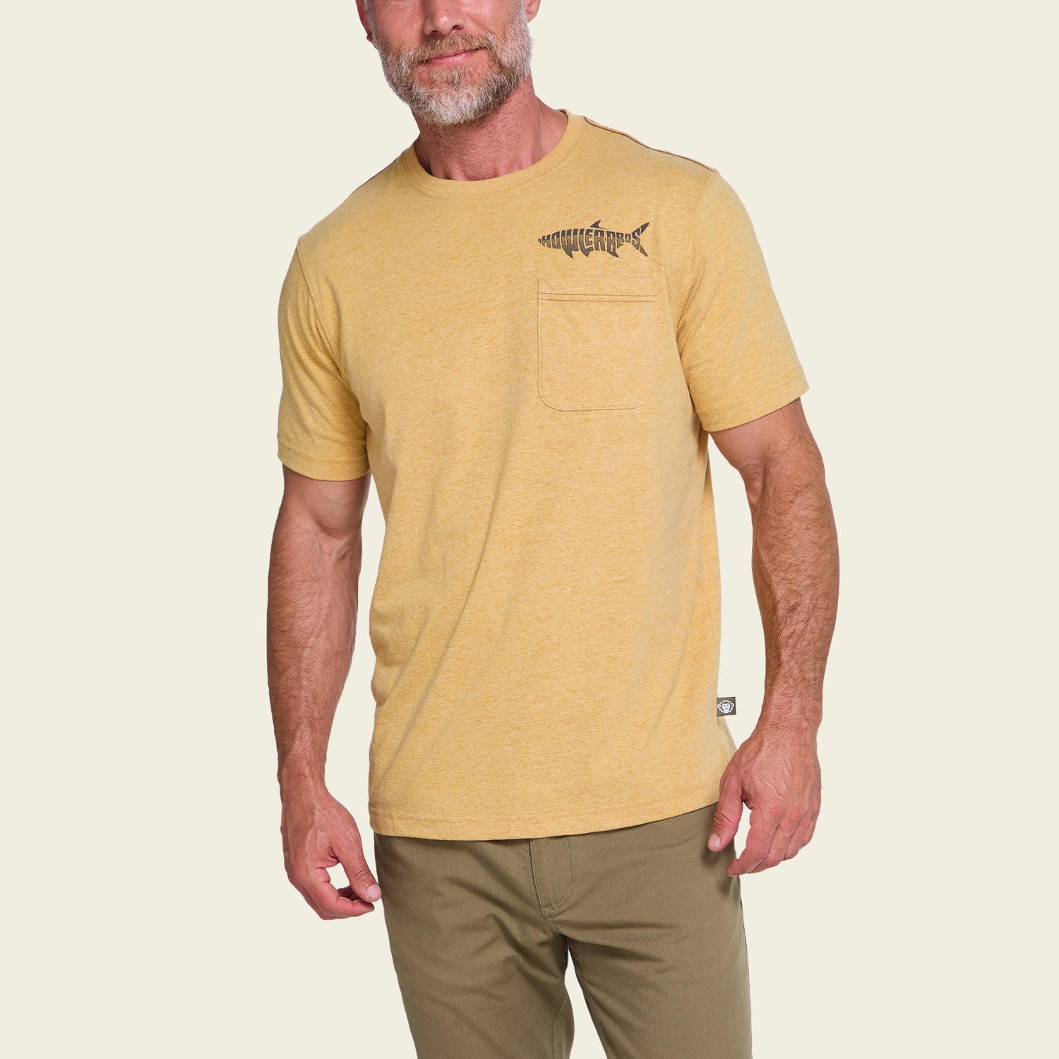 Silver King Pocket T-Shirt - Honey Heather - View 4