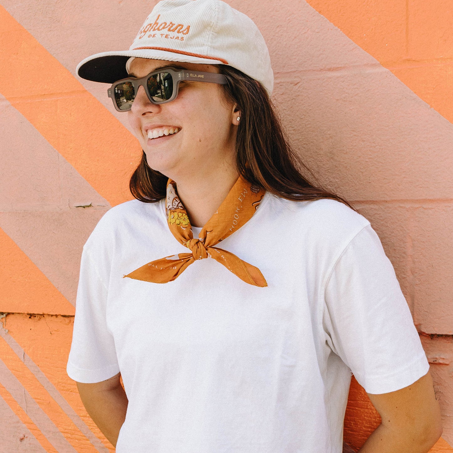 Texas Longhorns Bandana - Forty Acres : Burnt Orange - View 2