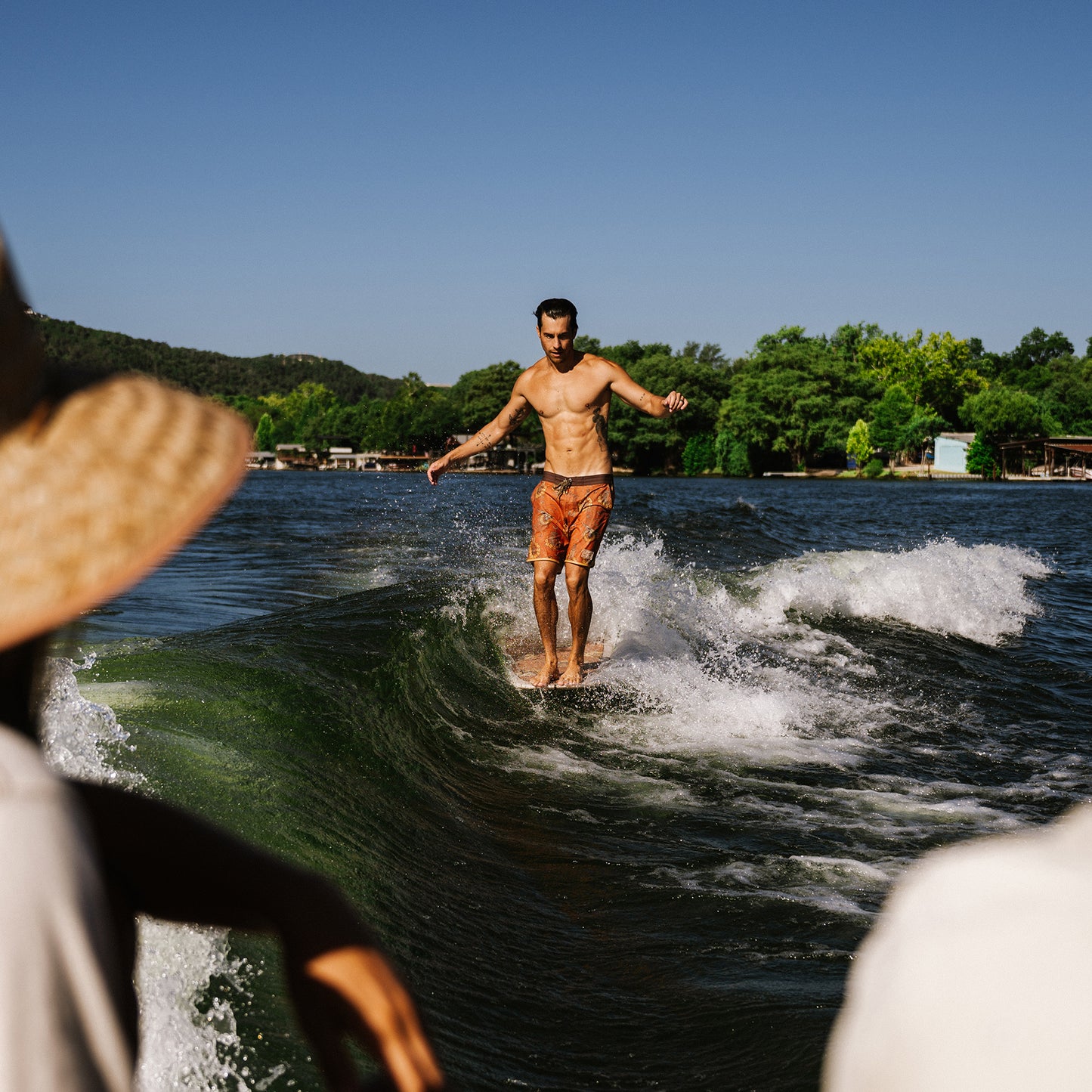 Texas Longhorns Bruja Boardshorts - Forty Acres : Burnt Orange - View 7