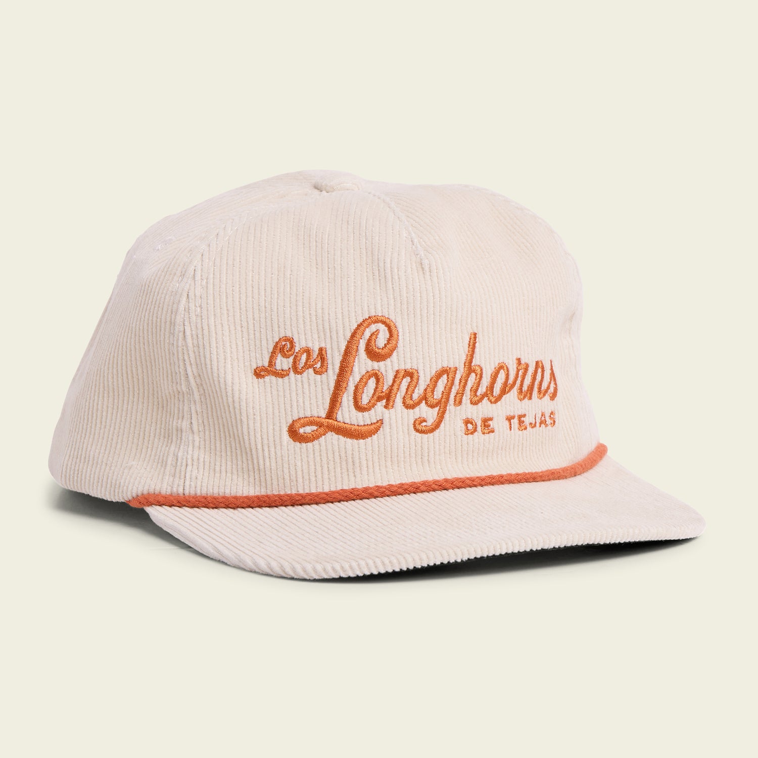 Texas Longhorns Snapback - White Corduroy