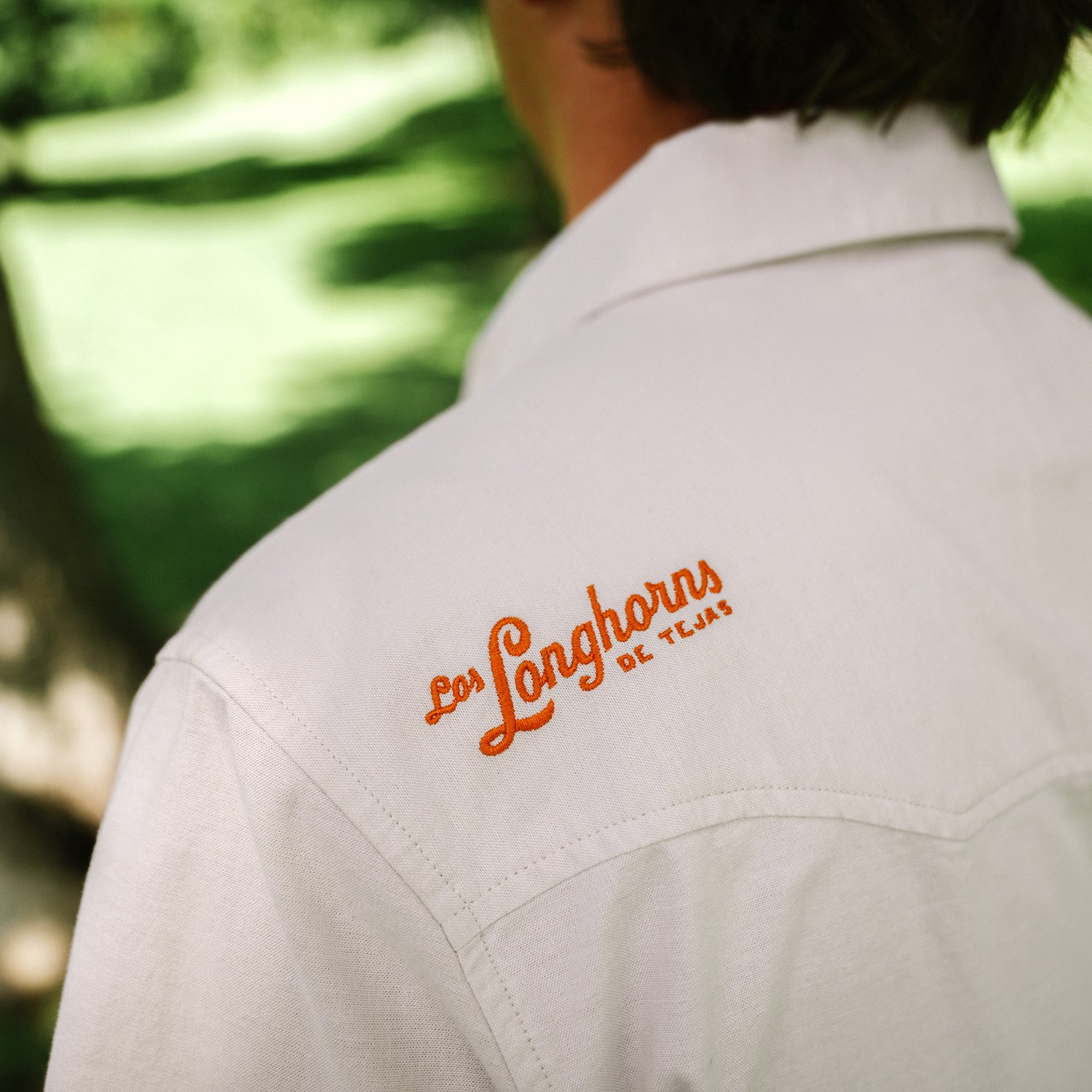 Texas Longhorns Crosscut Deluxe Shortsleeve Snapshirt - Bevos : Riverbed Oxford - View 7