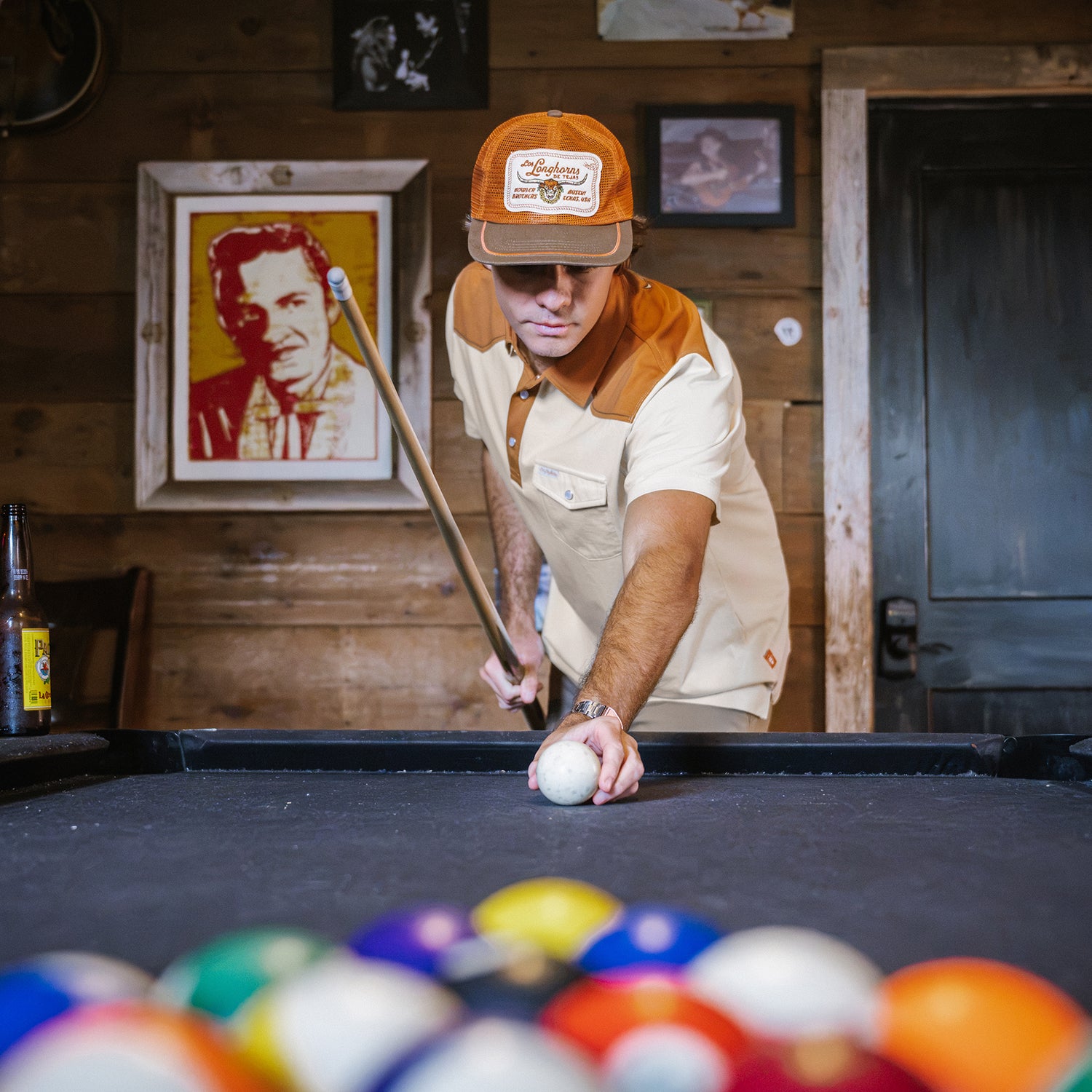 Texas Longhorns Feedstore Snapback - Bevo Buckle : Burnt Orange / Brown - View 4