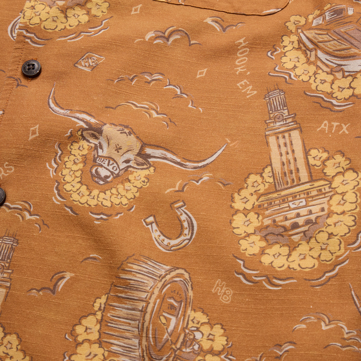 Texas Longhorns Monoloha Shirt - Forty Acres : Burnt Orange - View 7