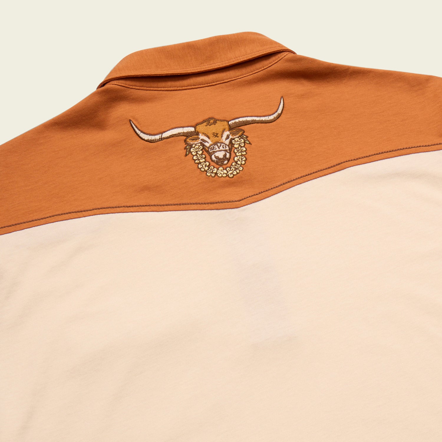 Texas Longhorns Ranchero Polo - Burnt Orange / White - View 6