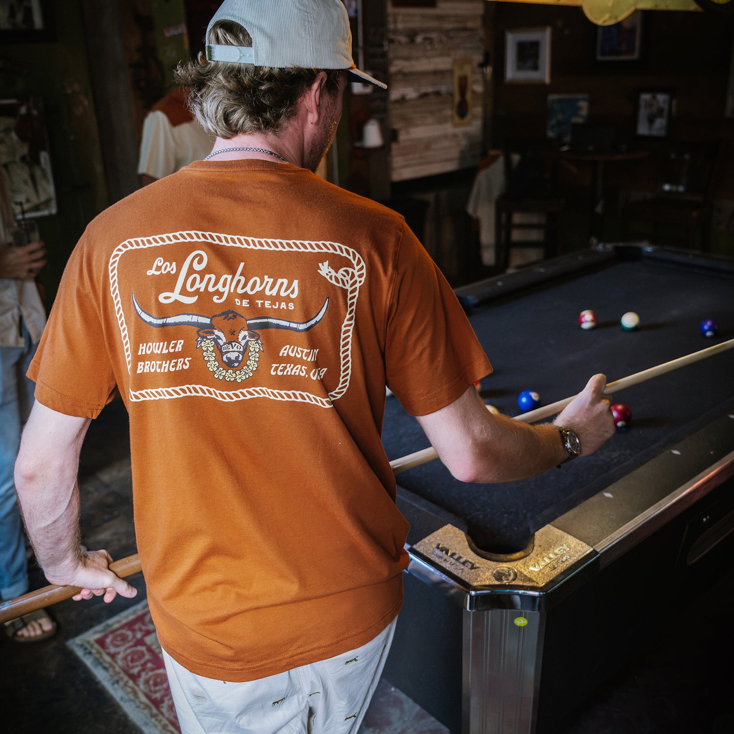 Texas Longhorns Pocket T-Shirt - Bevo Buckle : Burnt Orange / Brown