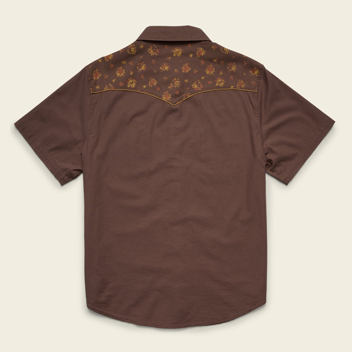 H-Man Western Wear Broncbuster Snapshirt - Bouquets : Morel