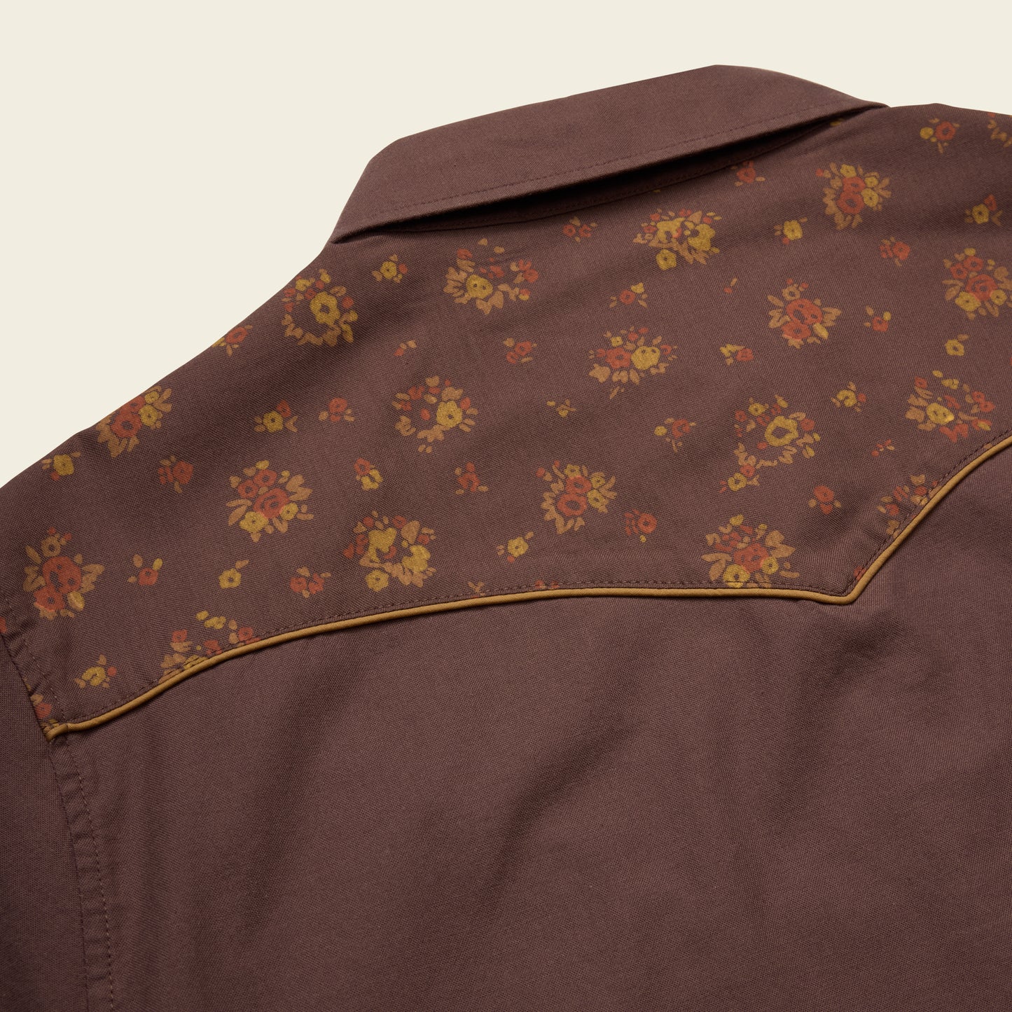 H-Man Western Wear Broncbuster Snapshirt - Bouquets : Morel