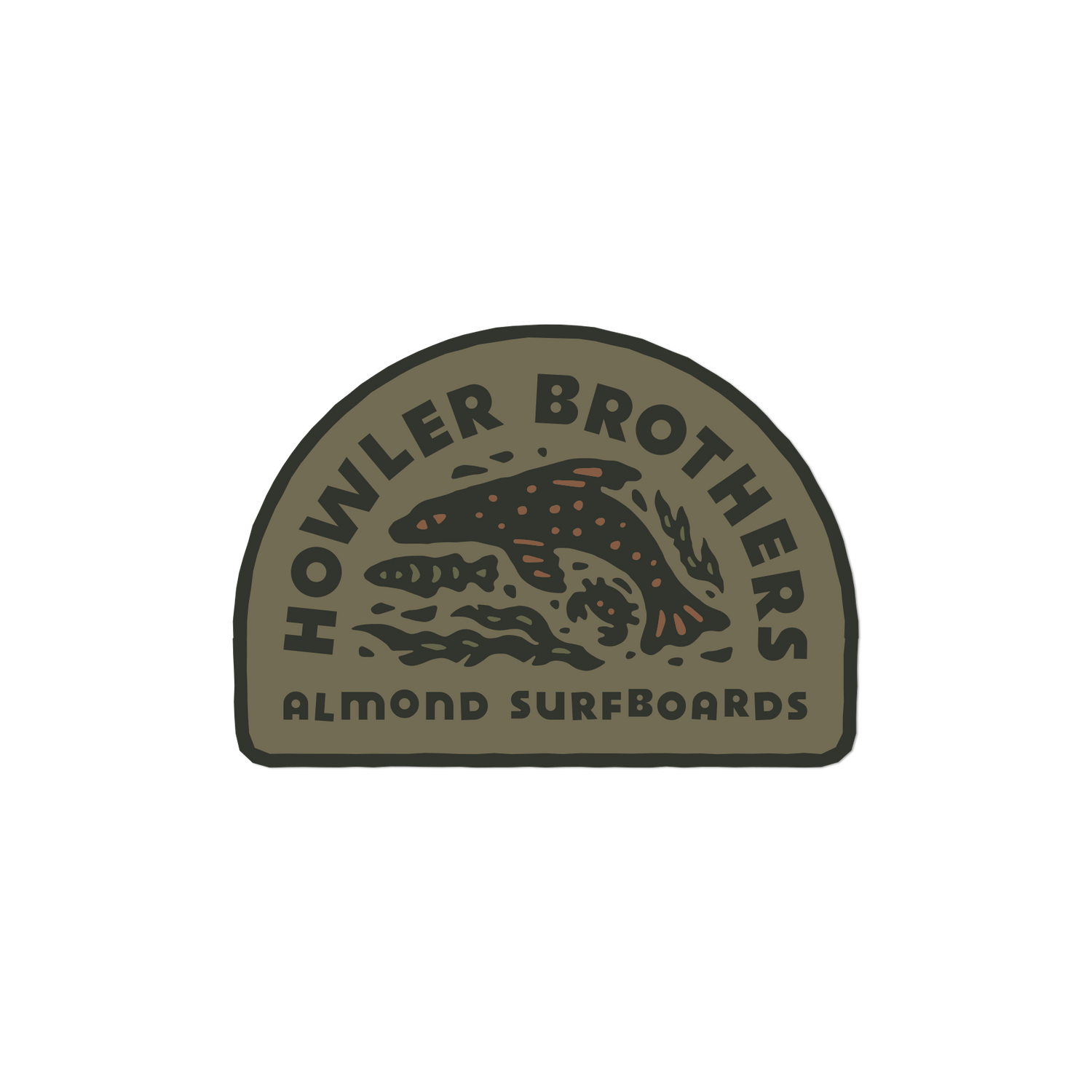 Howler x Almond Surfboards Sticker