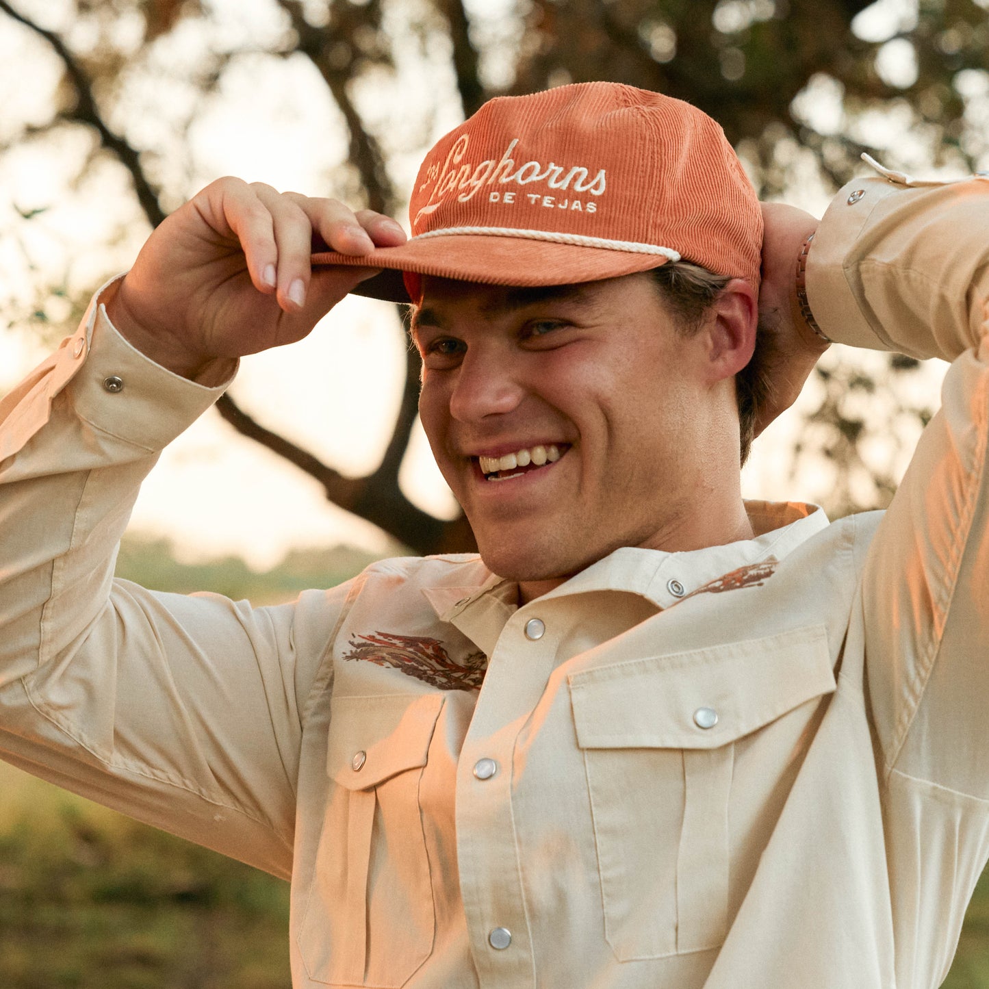 Texas Longhorns Snapback - Burnt Orange Corduroy