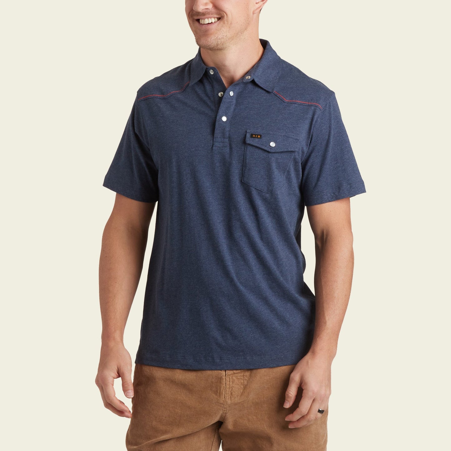 Ranchero Polo - Indigo Heather