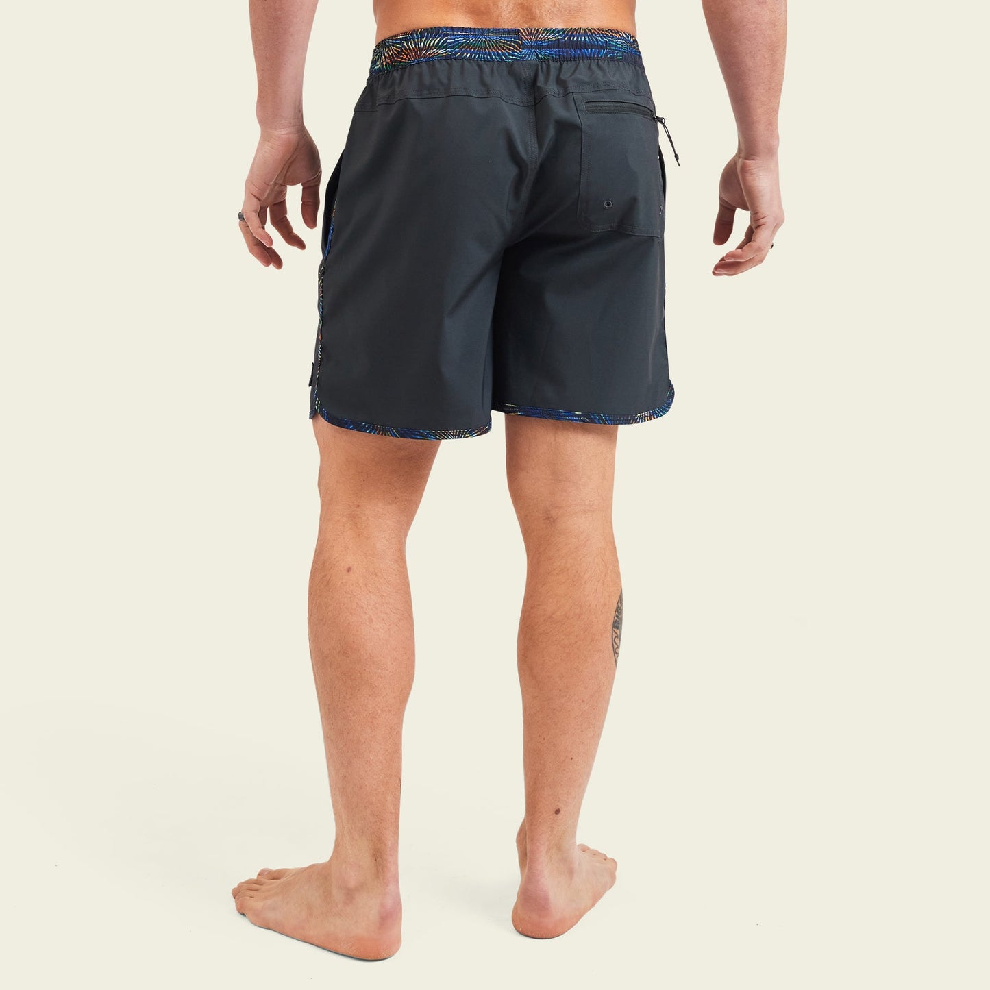 Warlock Tech Boardshorts 17" - Antique Black / Starfire