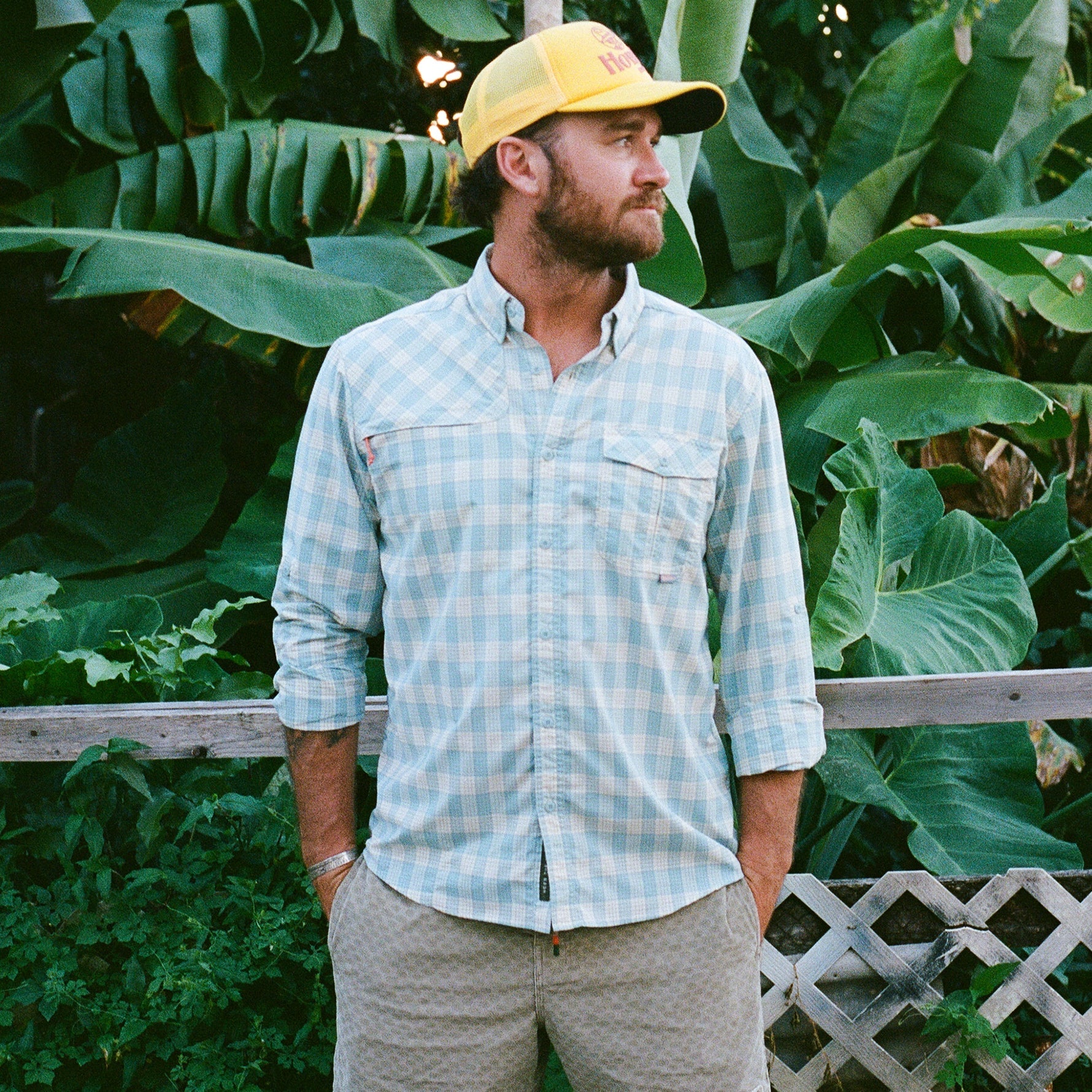 Matagorda Longsleeve Shirt - Landon Plaid : Summer Sky – HOWLER