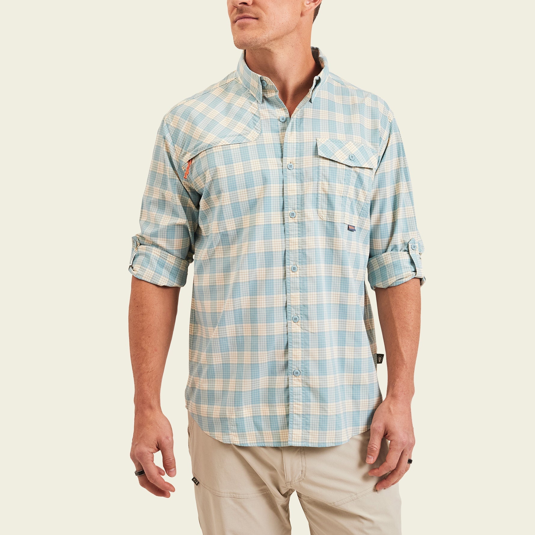 Matagorda Longsleeve Shirt - Landon Plaid : Summer Sky – HOWLER