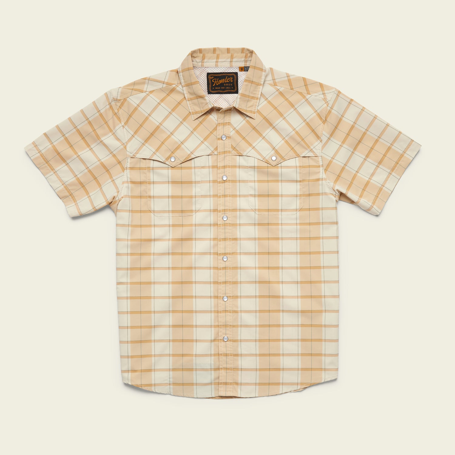 Natural Gear, Shirts, Natural Gear Mens Size L Button Up Shirt Beige Tan  Fishing Short Sleeve Nylon