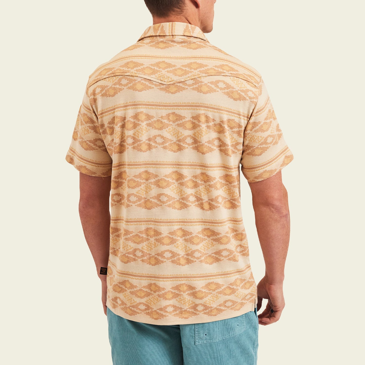 Ranchero Jacquard Polo - Taki : Brown Rice