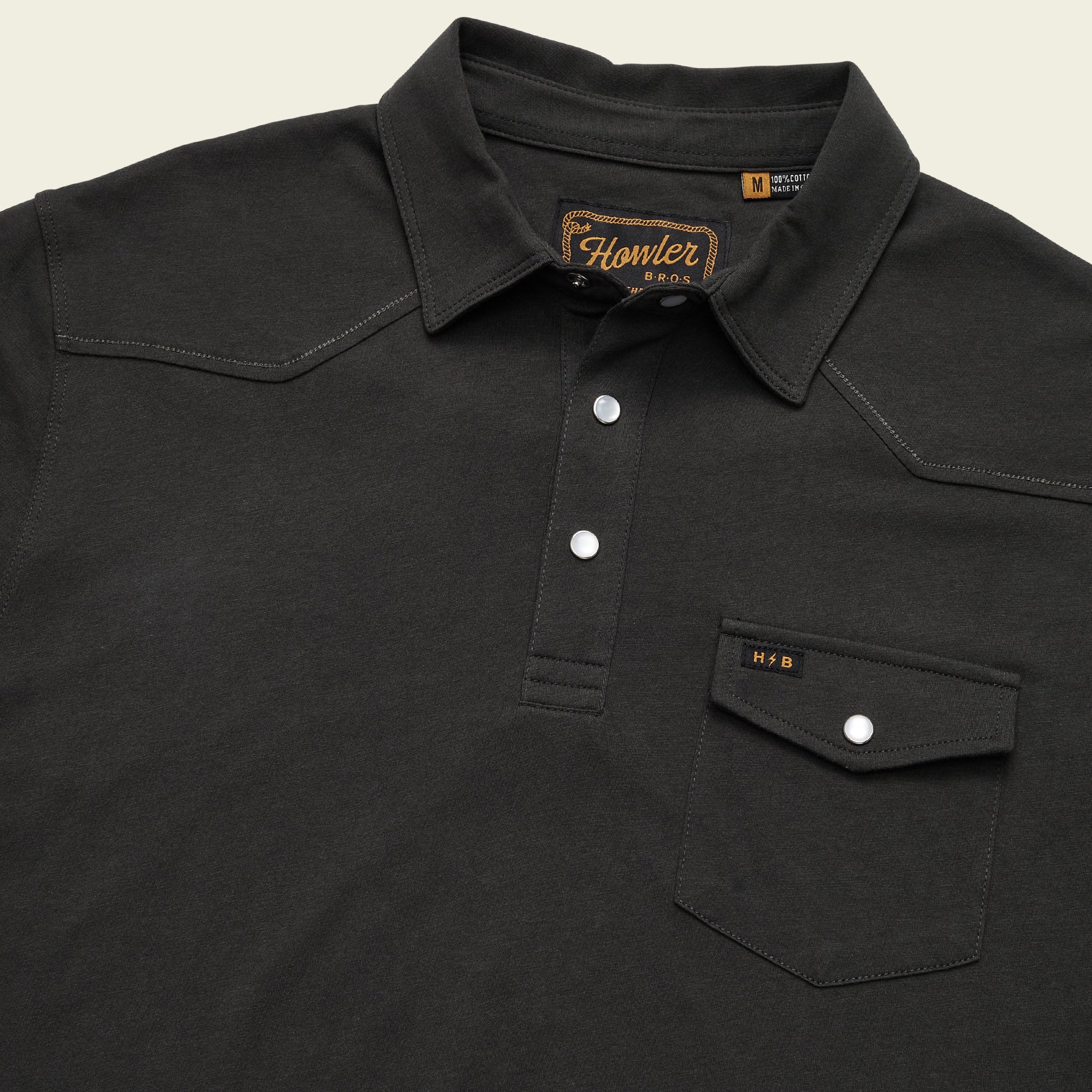 Ranchero Polo - Antique Black – HOWLER BROTHERS