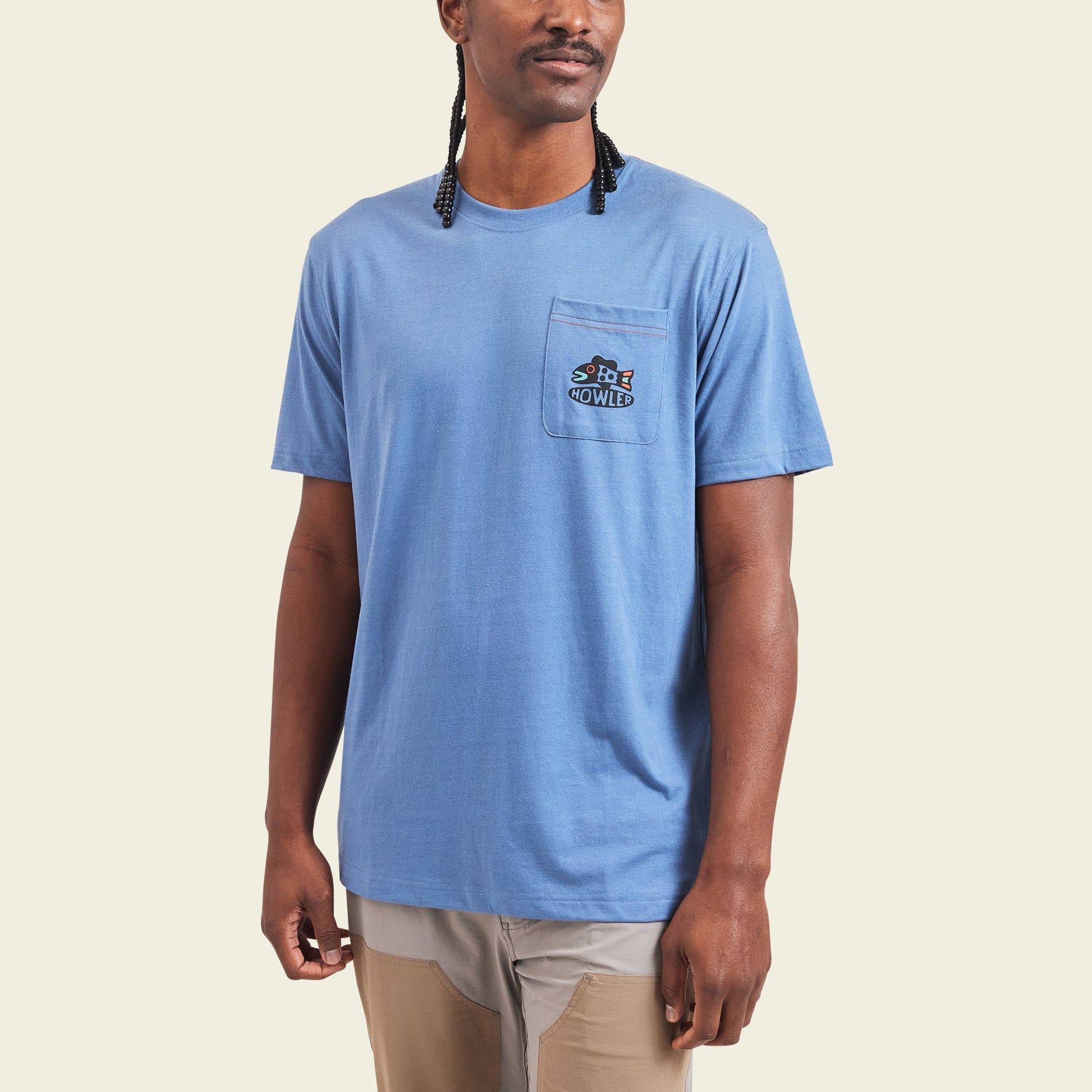 Travelin' Light Pocket T-Shirt - Blue Mirage – HOWLER BROTHERS