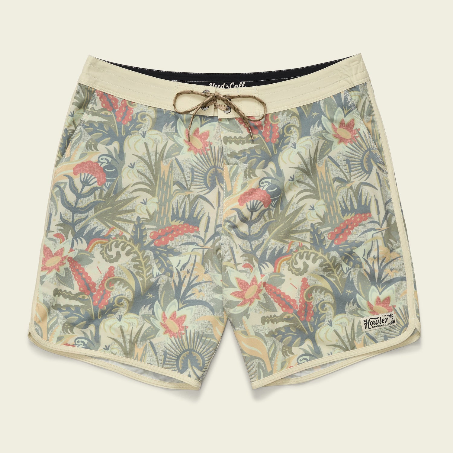 Bruja Boardshorts 18.5" - Ottine Scene : Off White