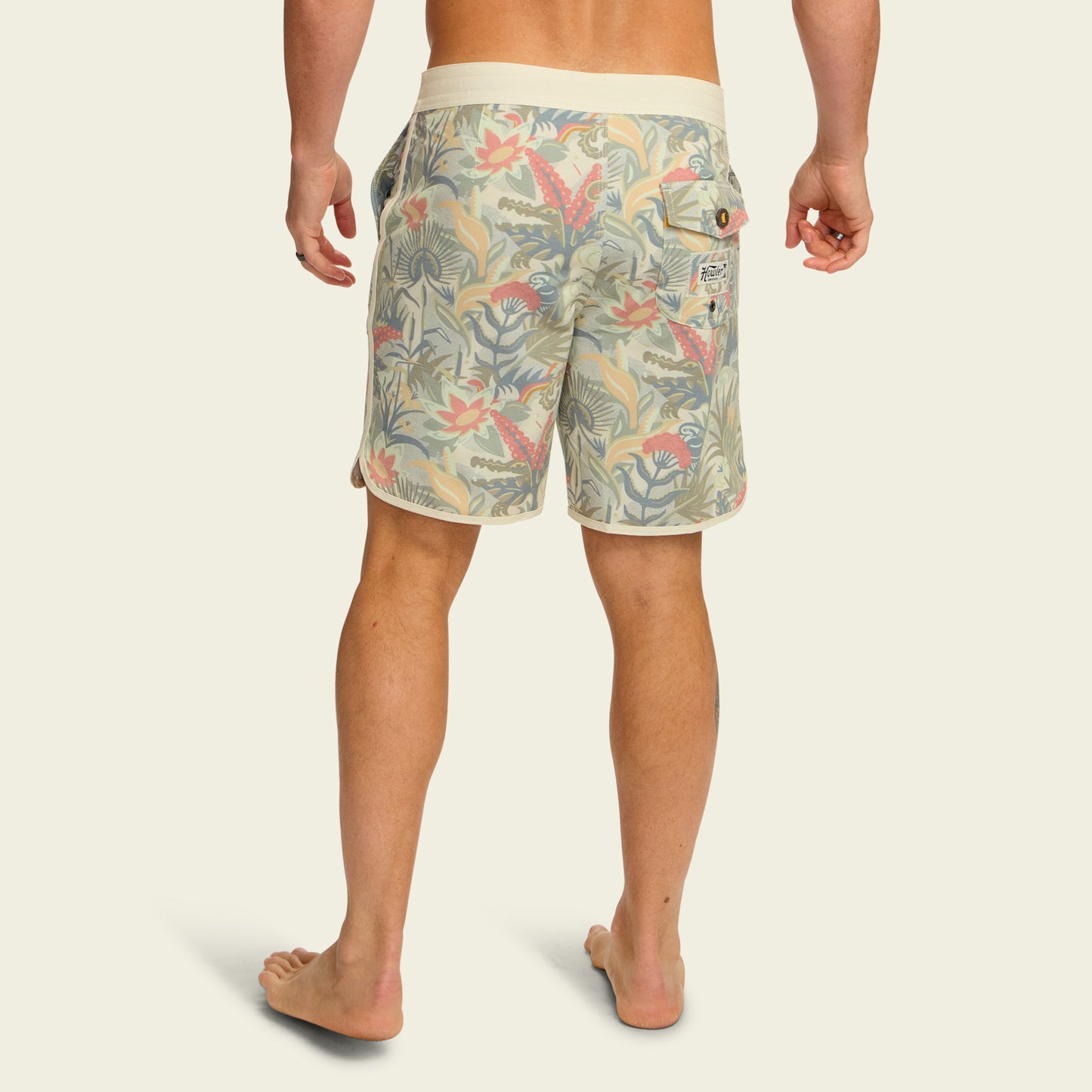 Bruja Boardshorts 18.5" - Ottine Scene : Off White