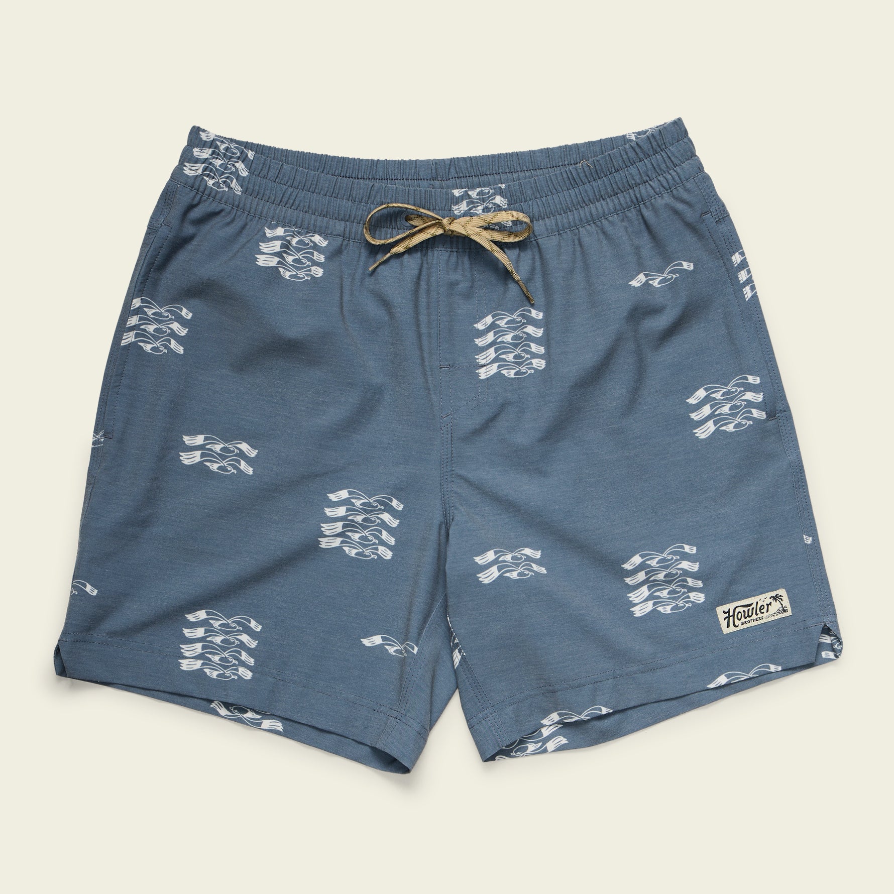 Deep Set Boardshorts 17" - Flocka Seagulls : Key Largo