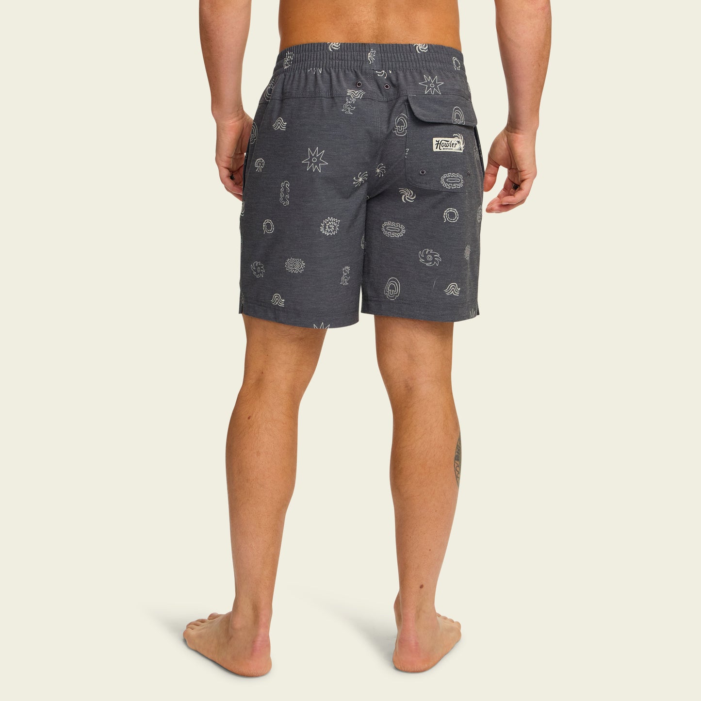 Deep Set Boardshorts 17" - Mementos : Black