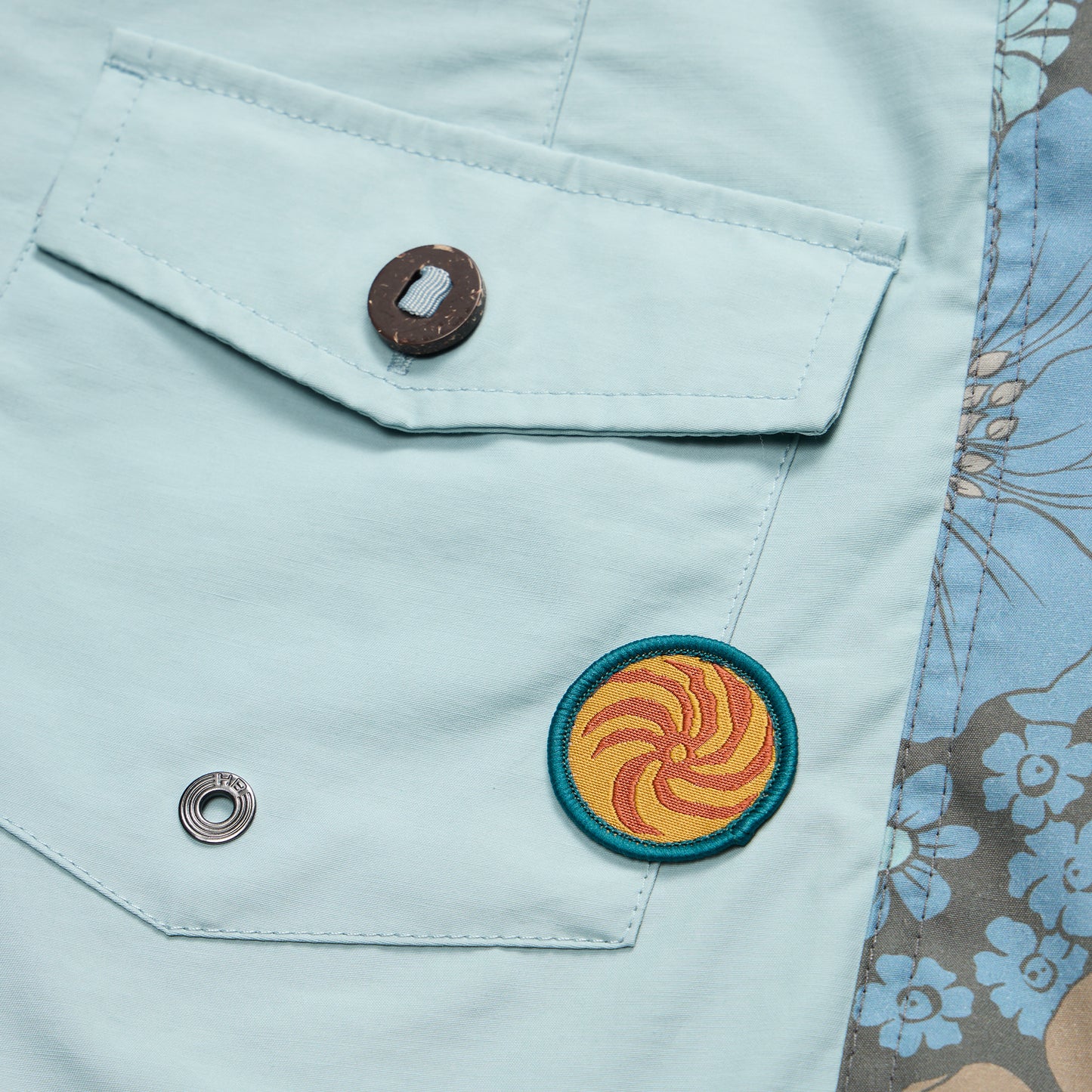 Ensueño Boardshorts 18" - Flower Power : Pool Blue