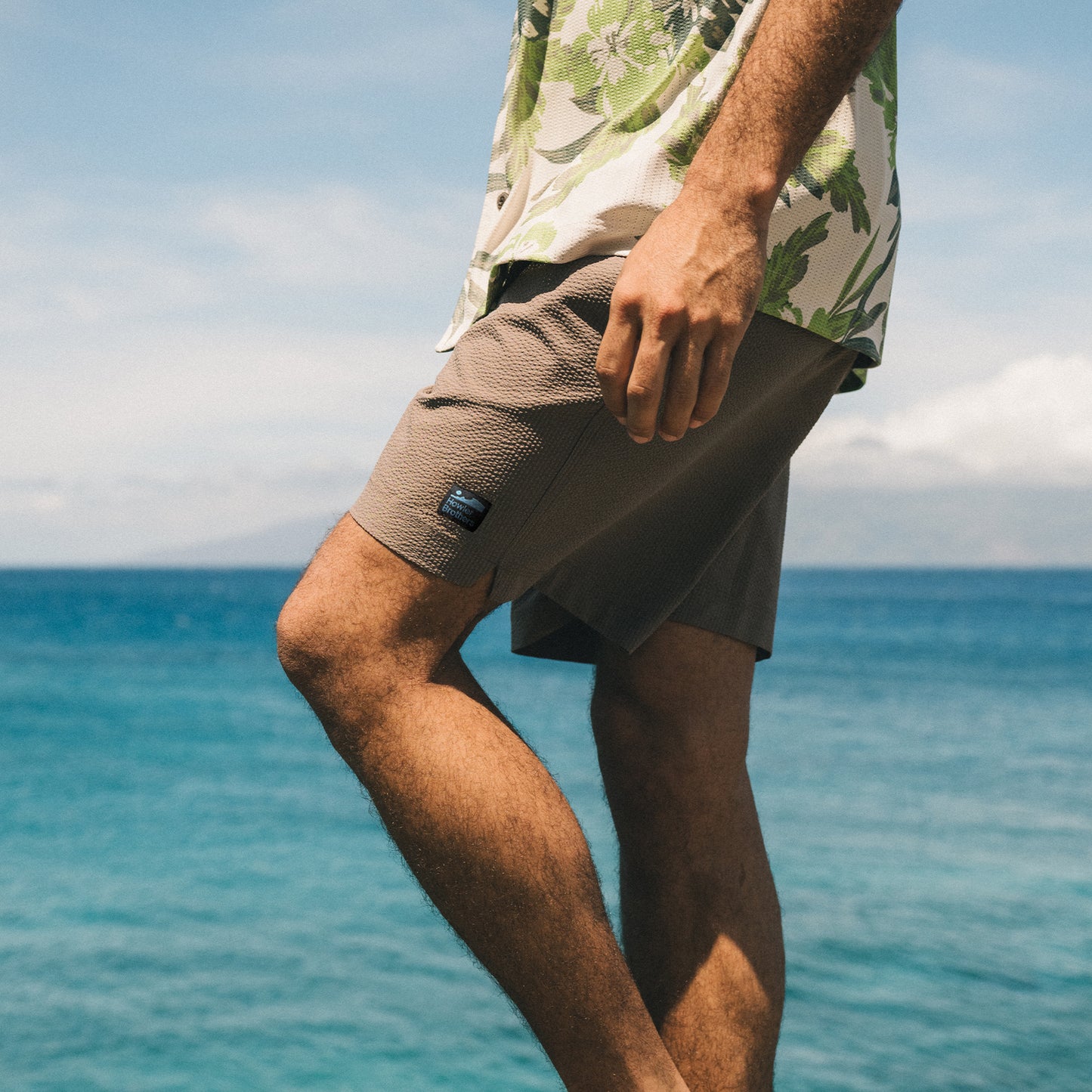 Salado Shorts - Seersucker : Morel