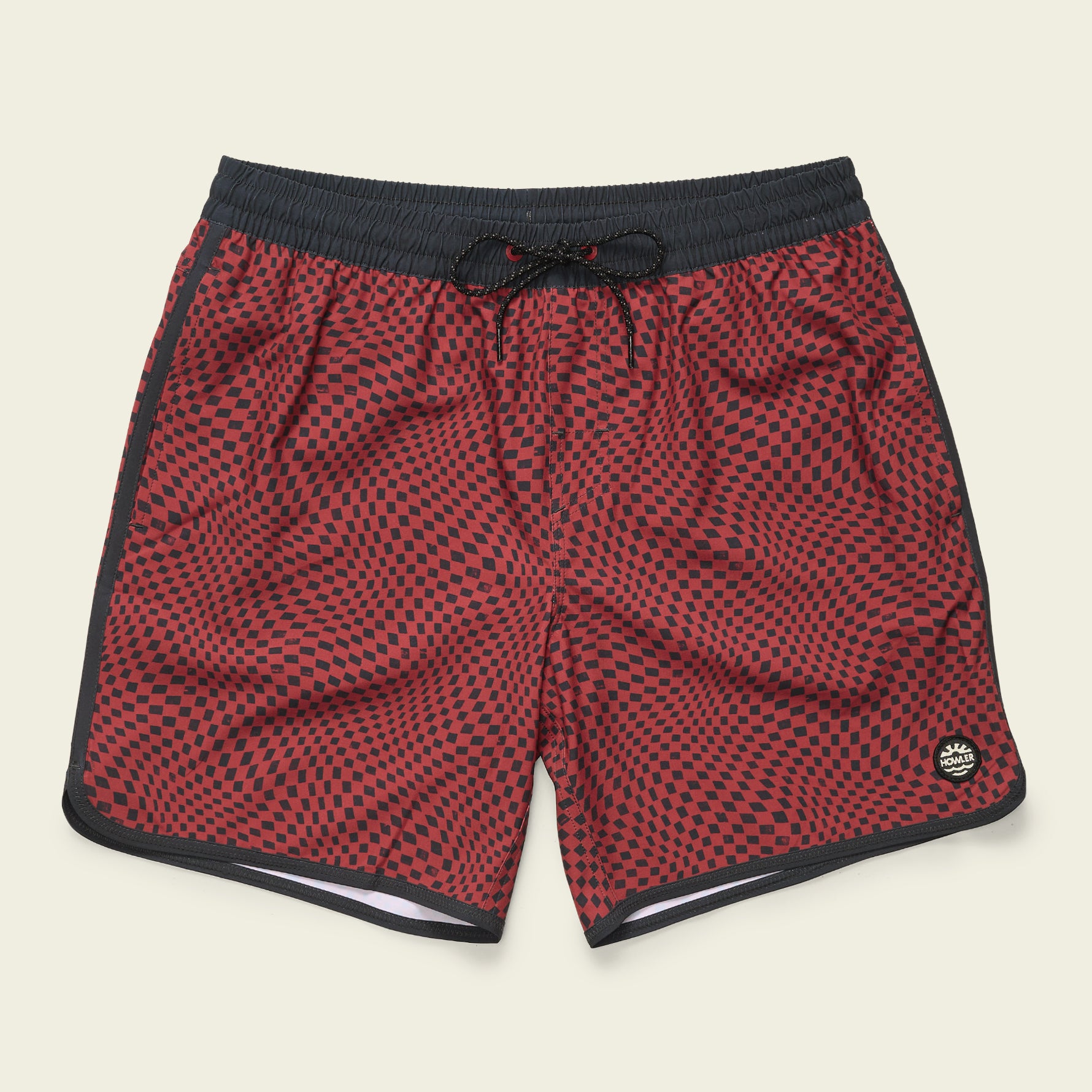 Warlock Tech Boardshorts 17" - Warped Checkers : Red River
