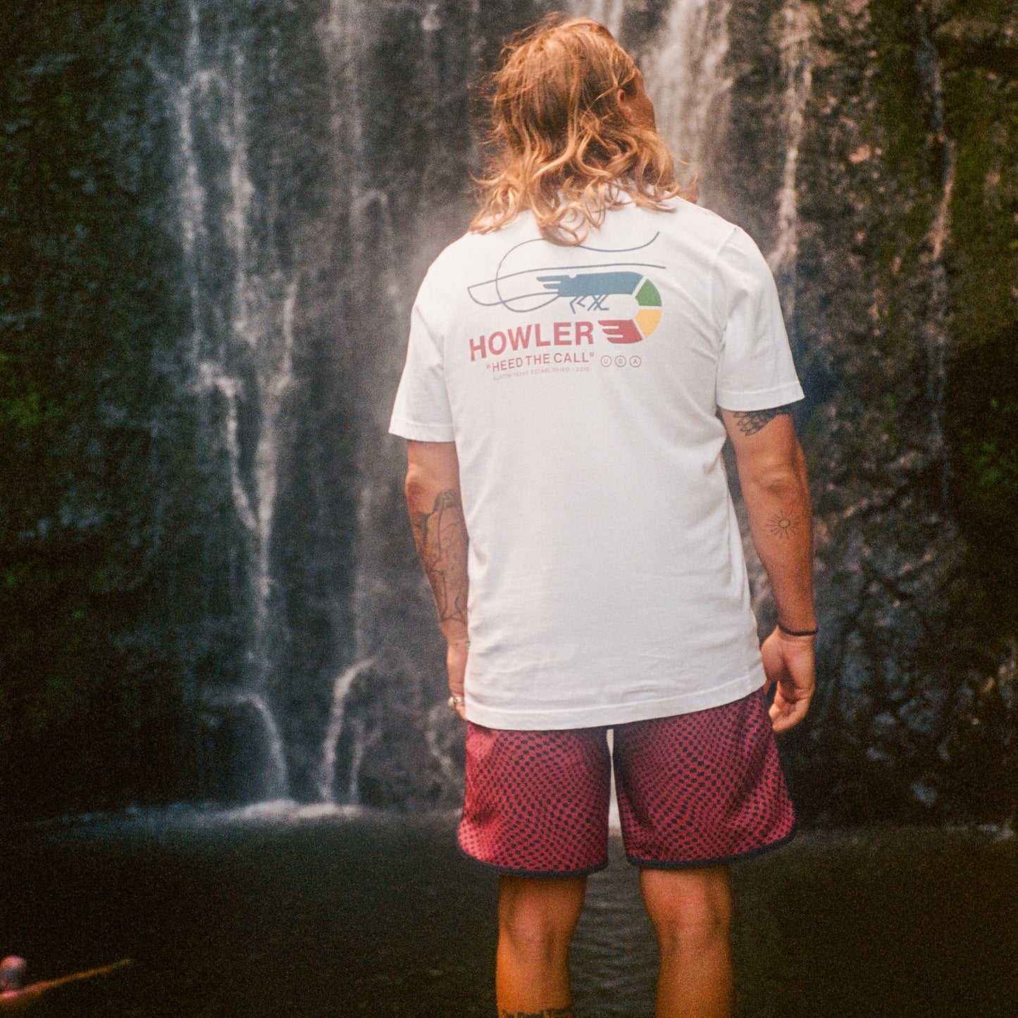 Warlock Tech Boardshorts 17" - Warped Checkers : Red River