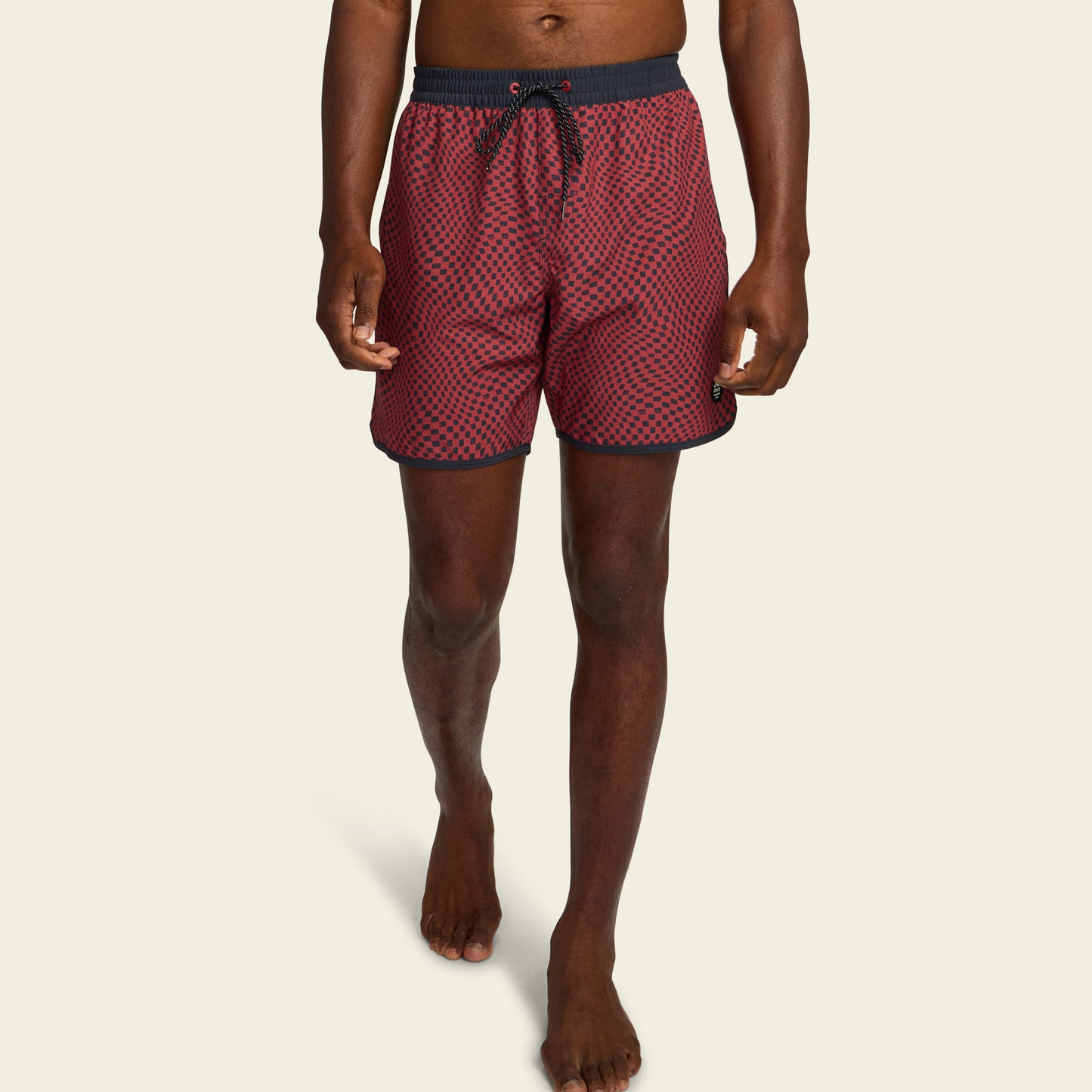 Warlock Tech Boardshorts 17" - Warped Checkers : Red River