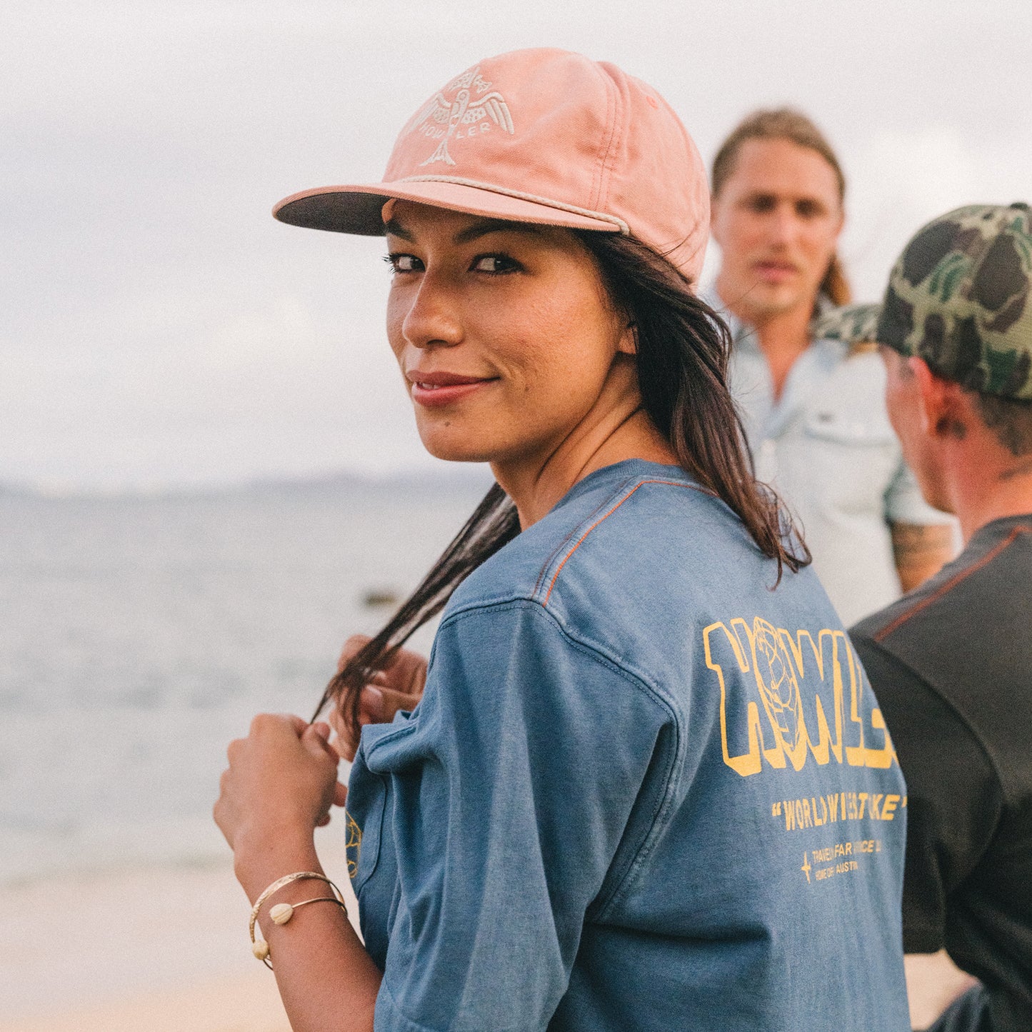 Fresh Catch Snapback - Dusty Pink