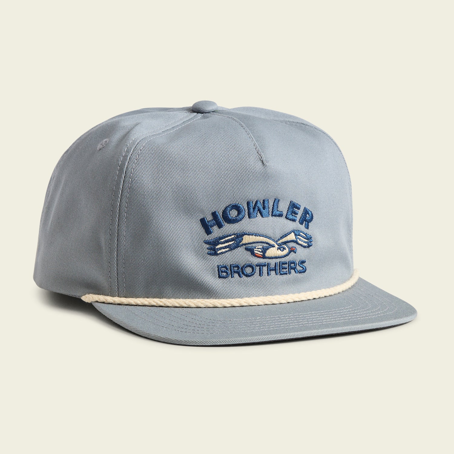 Lone Gull Snapback - Stone Blue