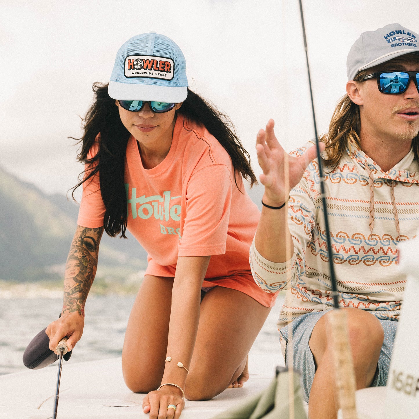 Worldwide Stoke Snapback - Light Blue