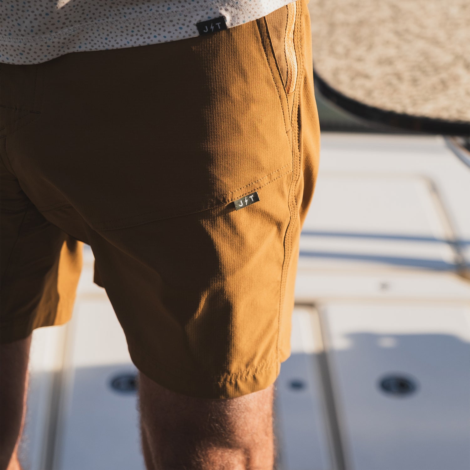 Shoalwater Tech Shorts - JTVZ : Dark Tan