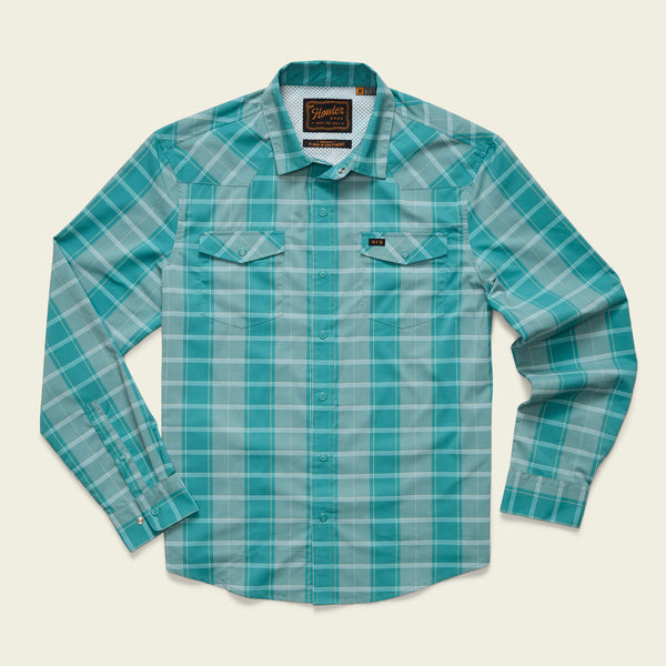 H Bar B Tech Longsleeve - Braden Plaid : Teal – HOWLER BROTHERS
