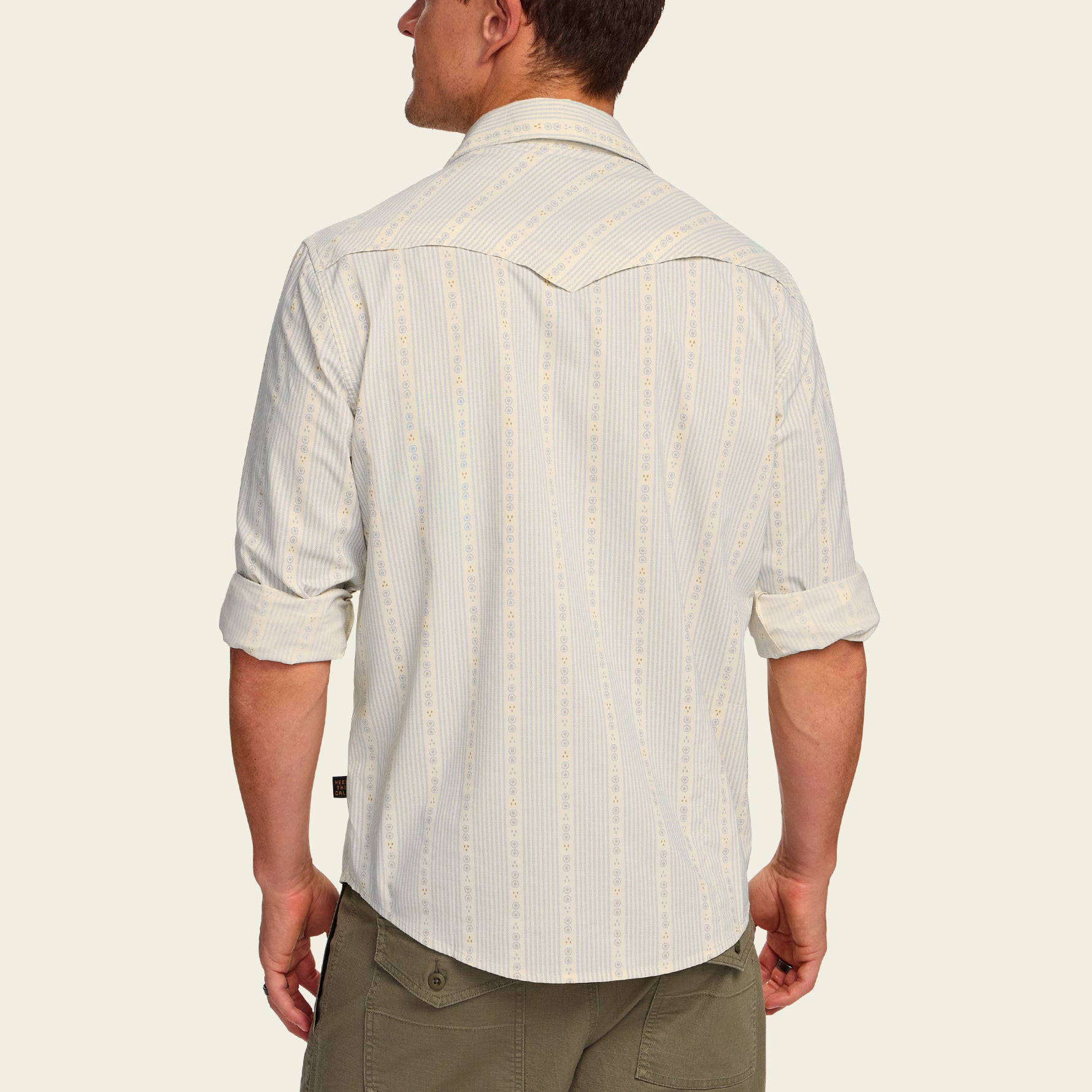 H Bar B Tech Longsleeve - Mosquero Stripe : Off White – HOWLER