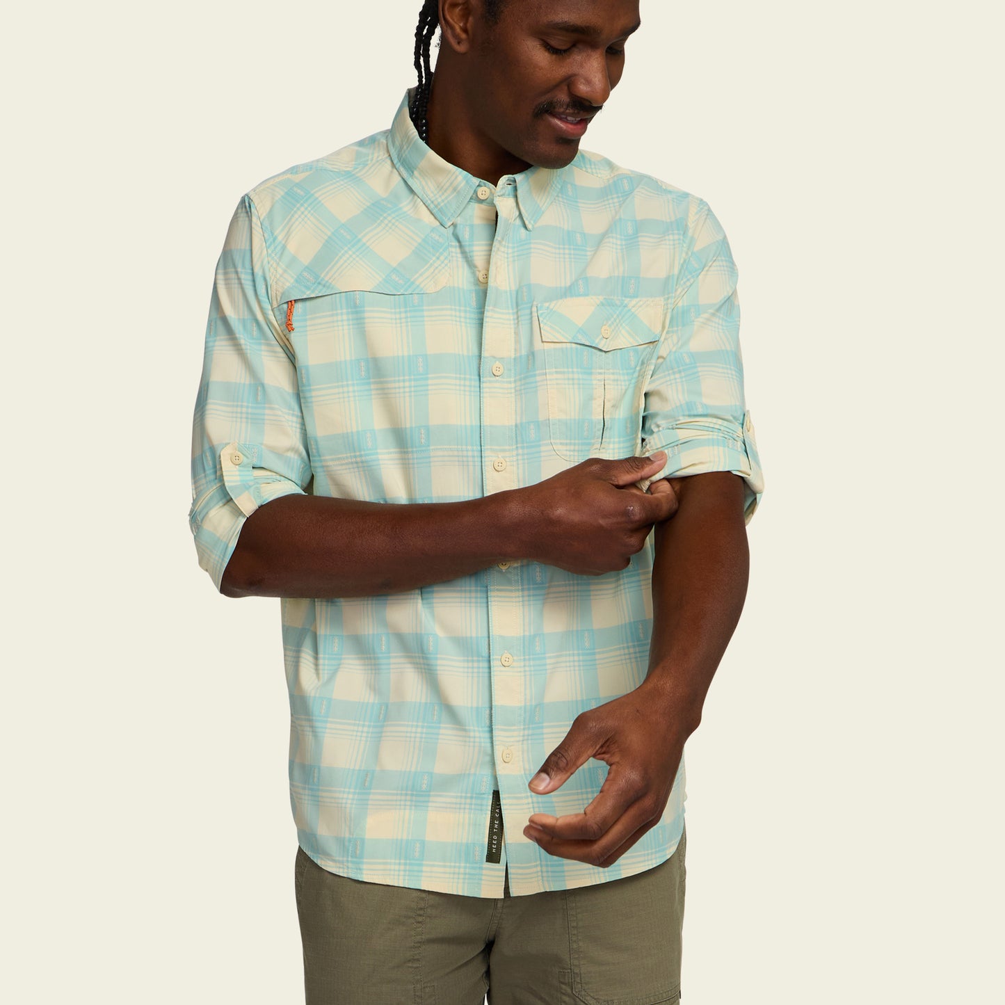 Matagorda Longsleeve - Sheldon Dobby Plaid : Parchment
