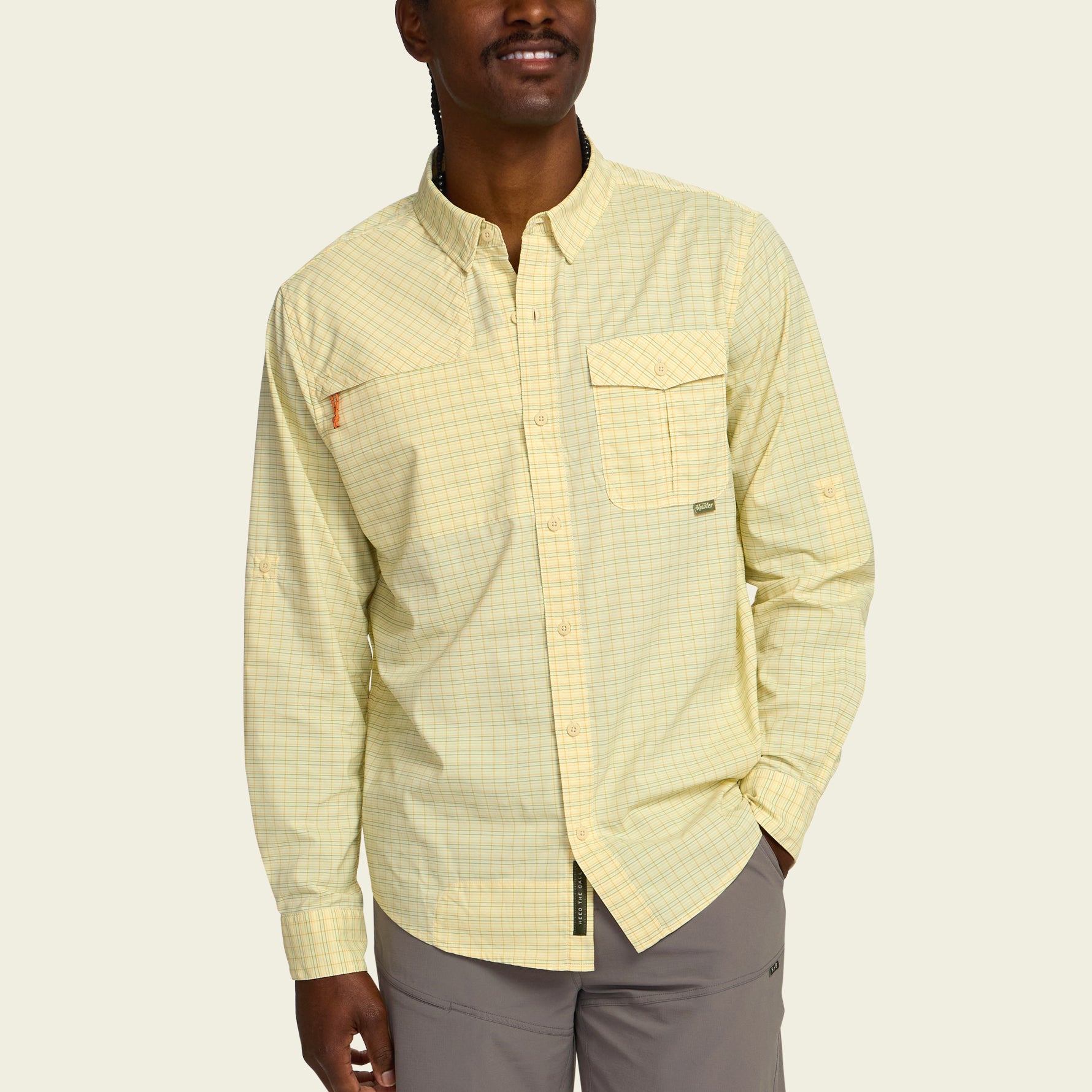 Matagorda Longsleeve - Trader Plaid : Dawn – HOWLER BROTHERS