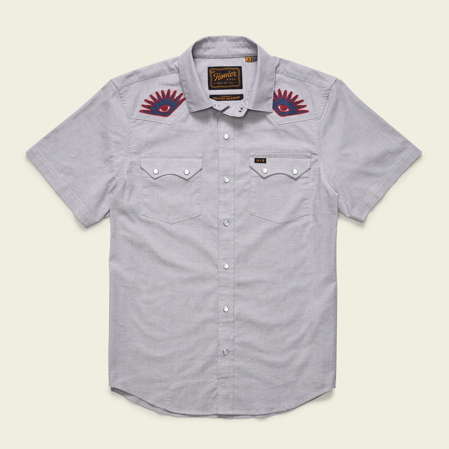 Crosscut Deluxe Shortsleeve Shirt - High Times : Light Grey