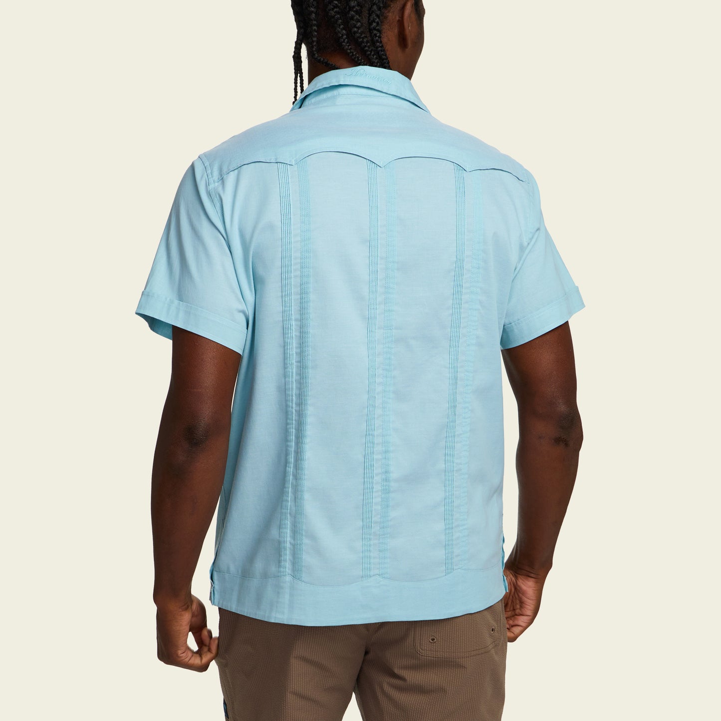 Guayabera Shirt - Nile Blue